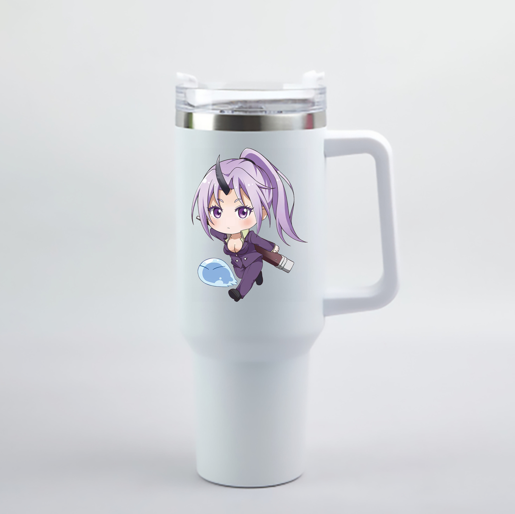 （画像用） 転スラ Regarding Reincarnated to Slime 1200mL車用タンブラー - クリスタルステッカー（プラスチックストロー付き）