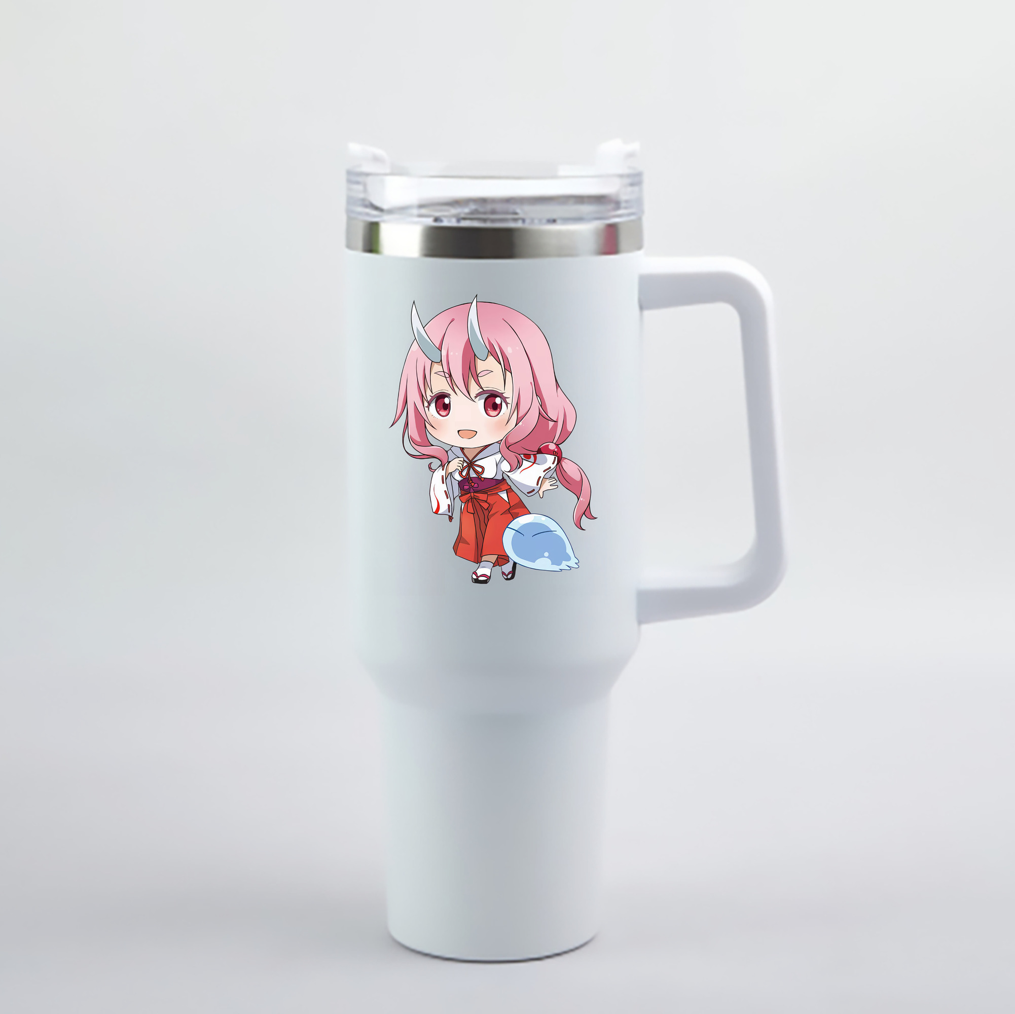 （画像用） 転スラ Regarding Reincarnated to Slime 1200mL車用タンブラー - クリスタルステッカー（プラスチックストロー付き）