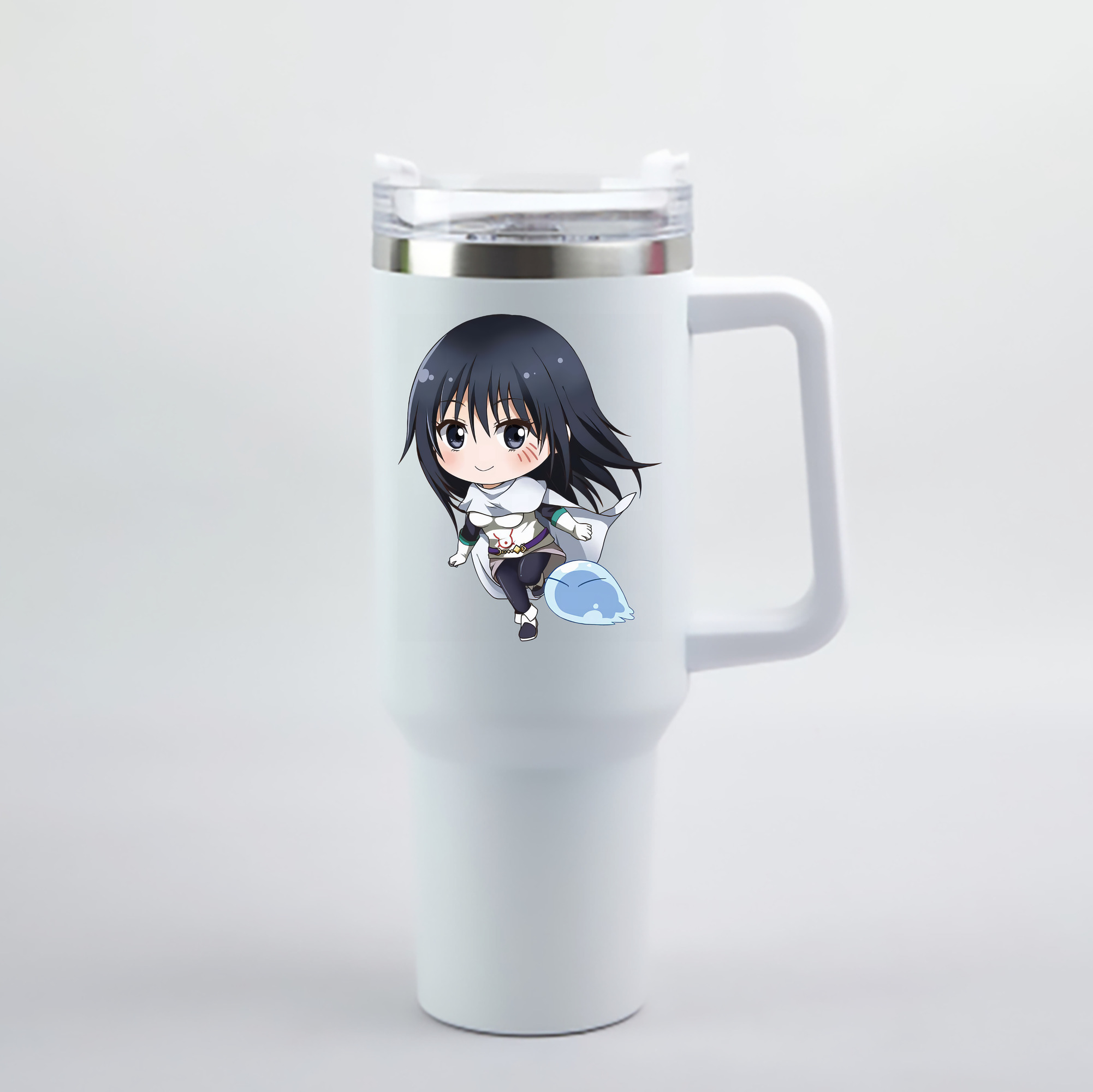（画像用） 転スラ Regarding Reincarnated to Slime 1200mL車用タンブラー - クリスタルステッカー（プラスチックストロー付き）