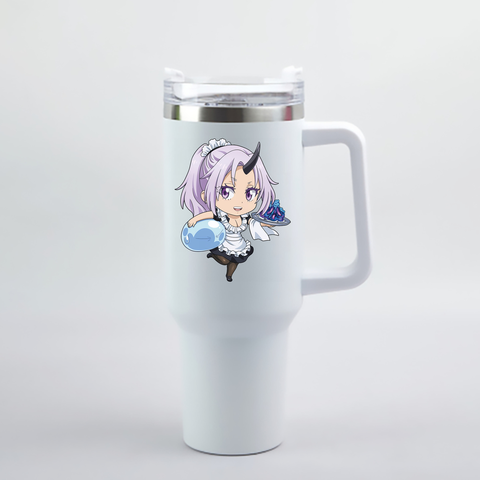（画像用） 転スラ Regarding Reincarnated to Slime 1200mL車用タンブラー - クリスタルステッカー（プラスチックストロー付き）
