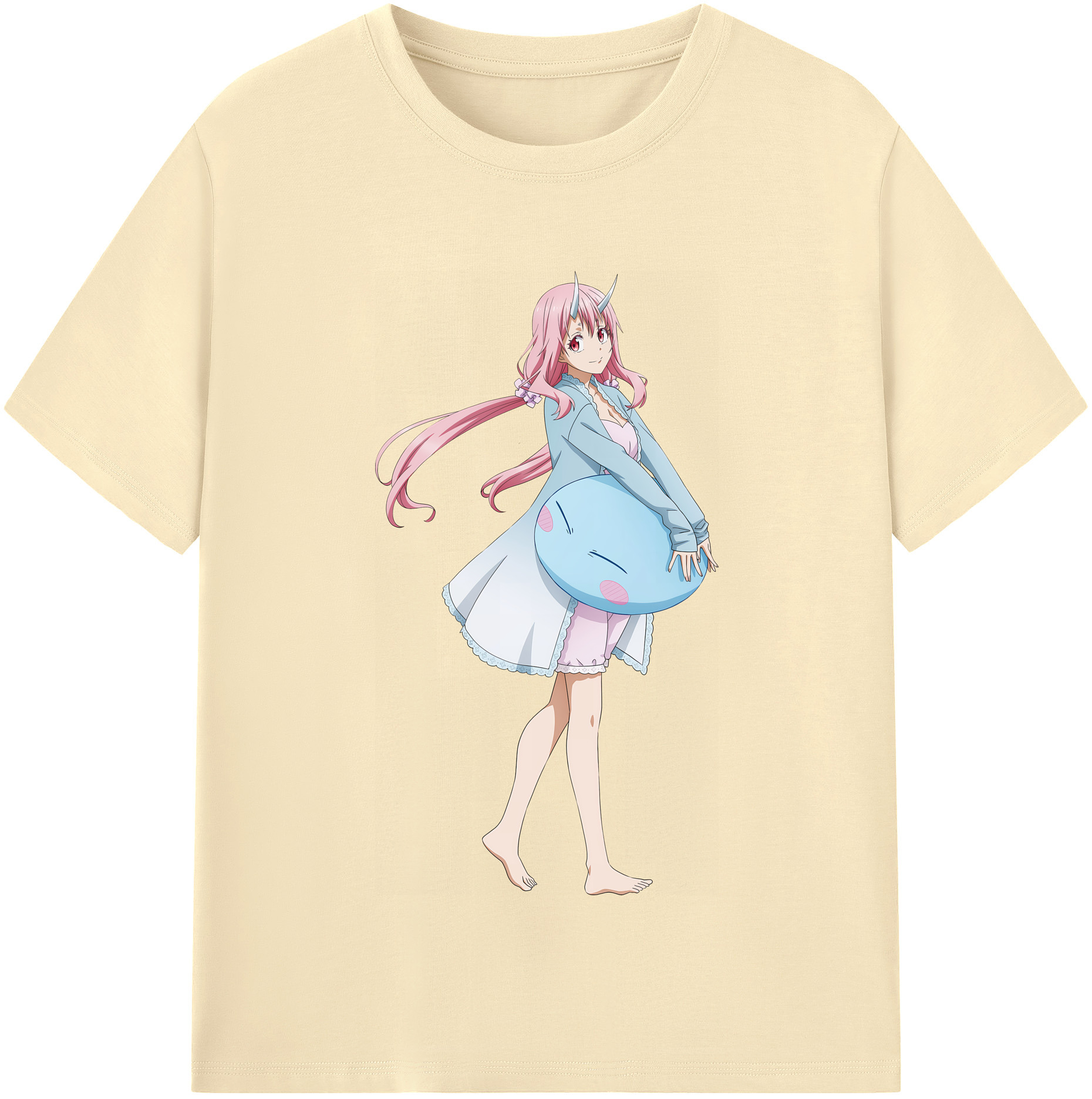 （画像用） 転スラ Regarding Reincarnated to Slime 綿100％半袖Tシャツ（フロントプリント）