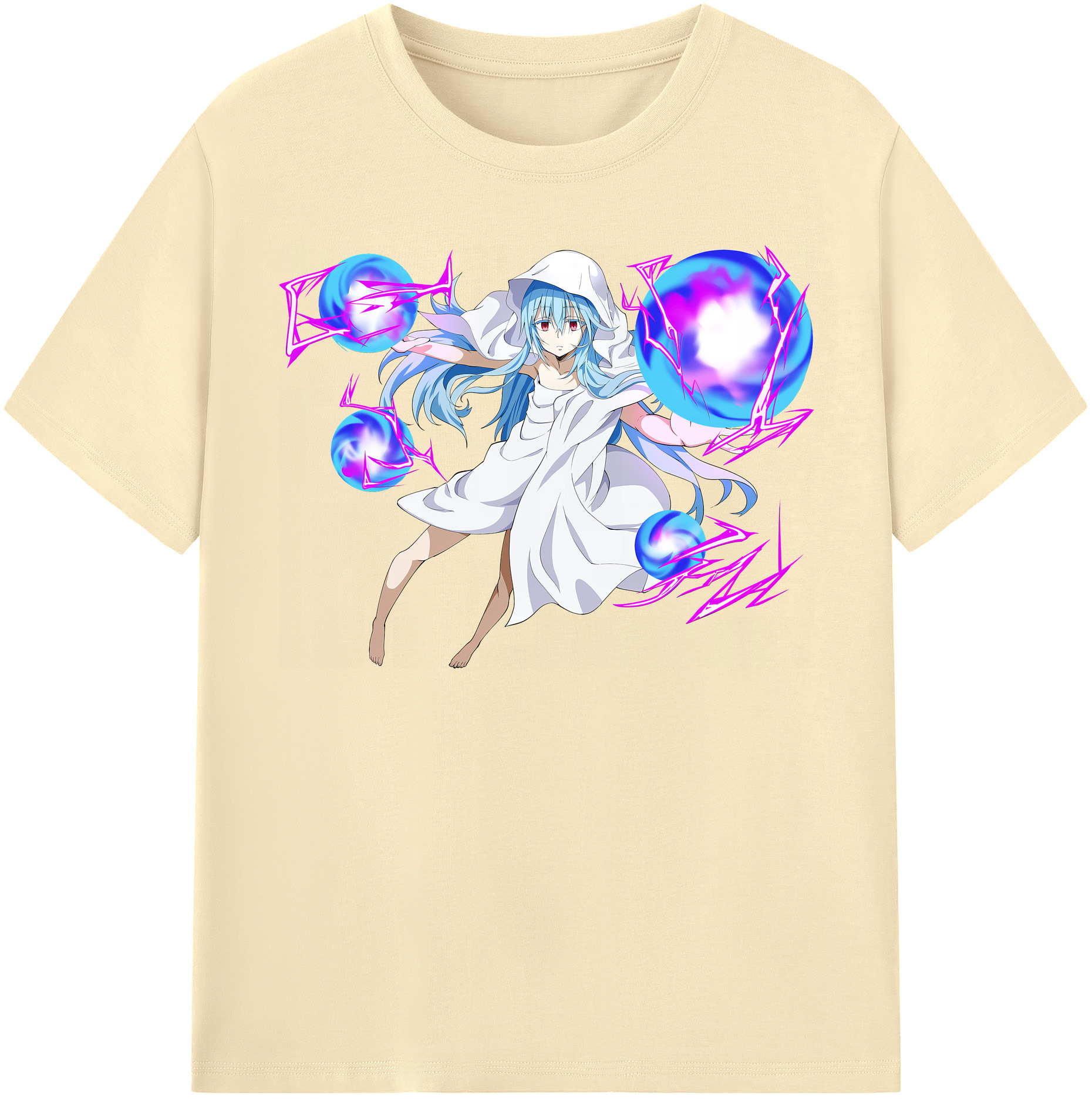 （画像用） 転スラ Regarding Reincarnated to Slime 綿100％半袖Tシャツ（フロントプリント）