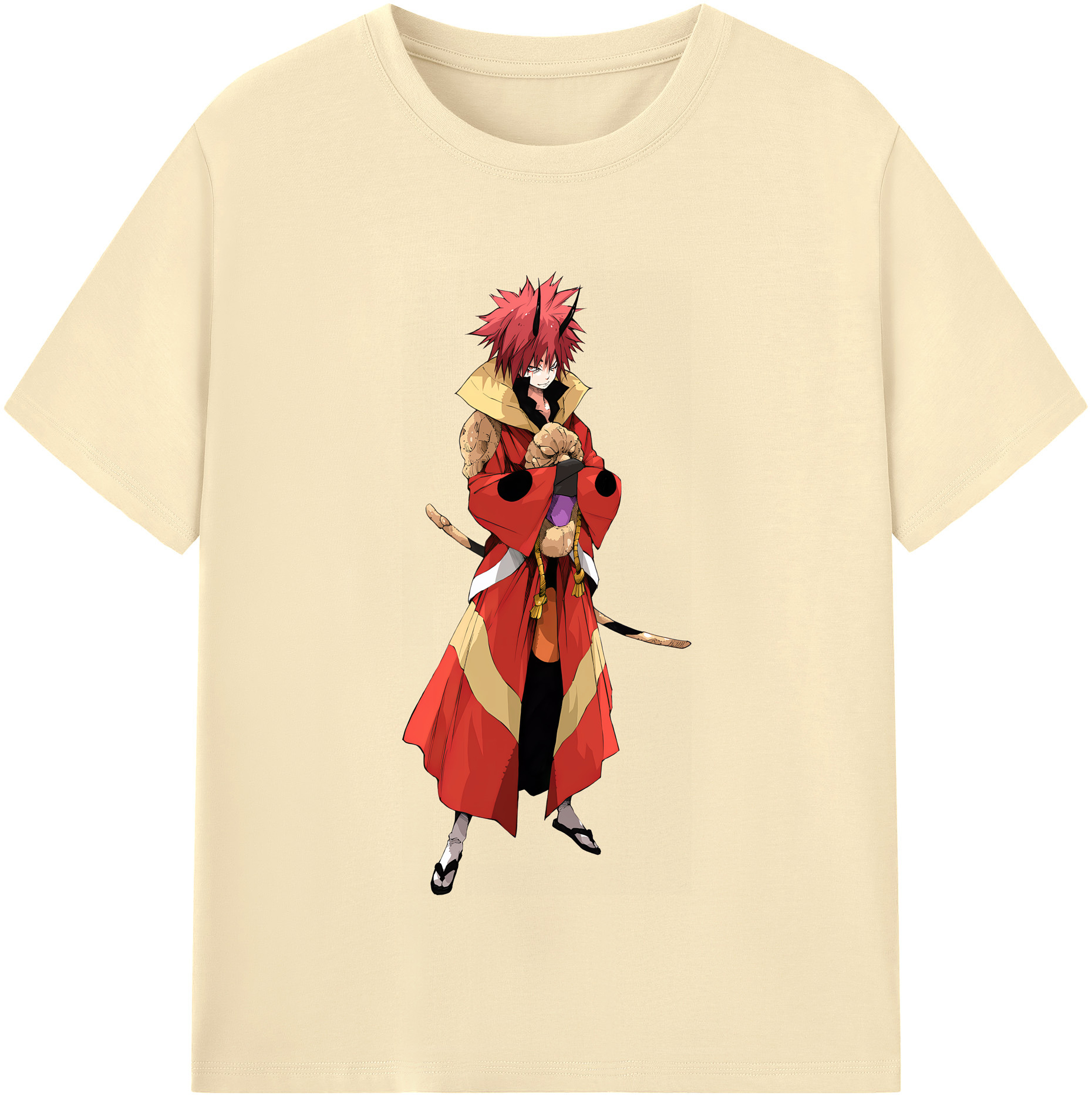 （画像用） 転スラ Regarding Reincarnated to Slime 綿100％半袖Tシャツ（フロントプリント）