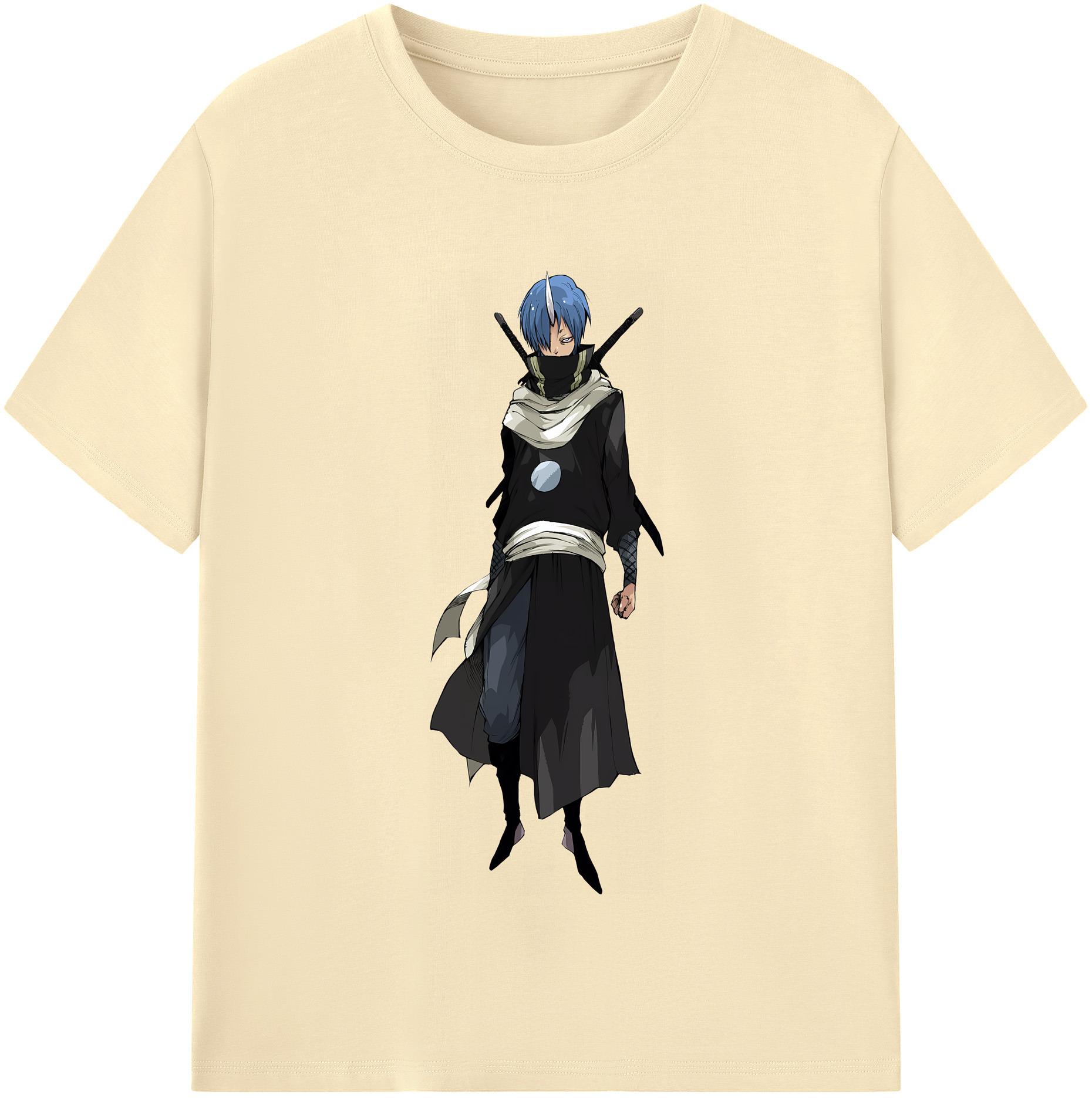 （画像用） 転スラ Regarding Reincarnated to Slime 綿100％半袖Tシャツ（フロントプリント）