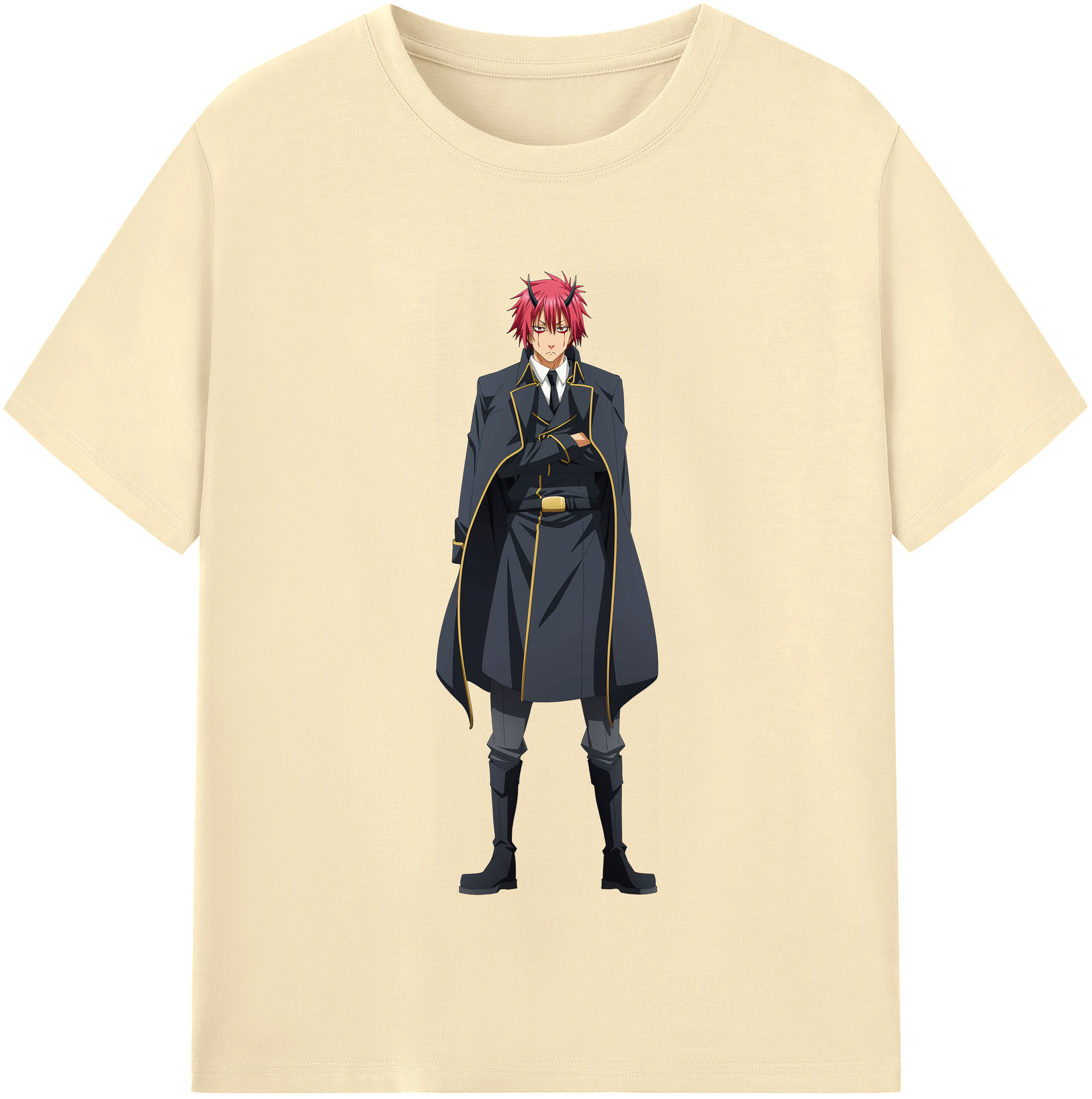 （画像用） 転スラ Regarding Reincarnated to Slime 綿100％半袖Tシャツ（フロントプリント）