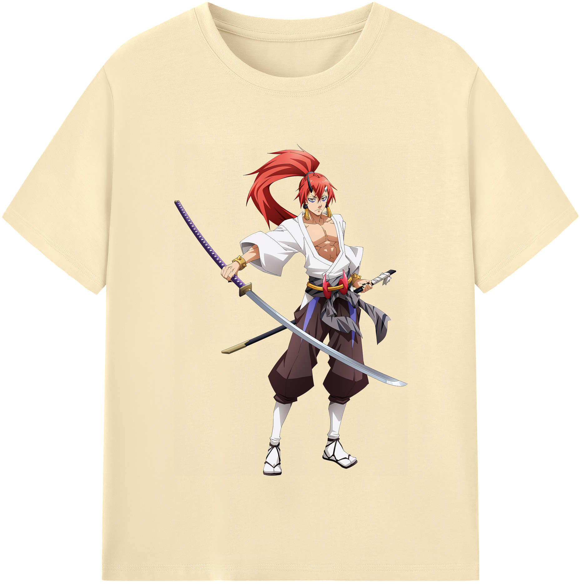 （画像用） 転スラ Regarding Reincarnated to Slime 綿100％半袖Tシャツ（フロントプリント）