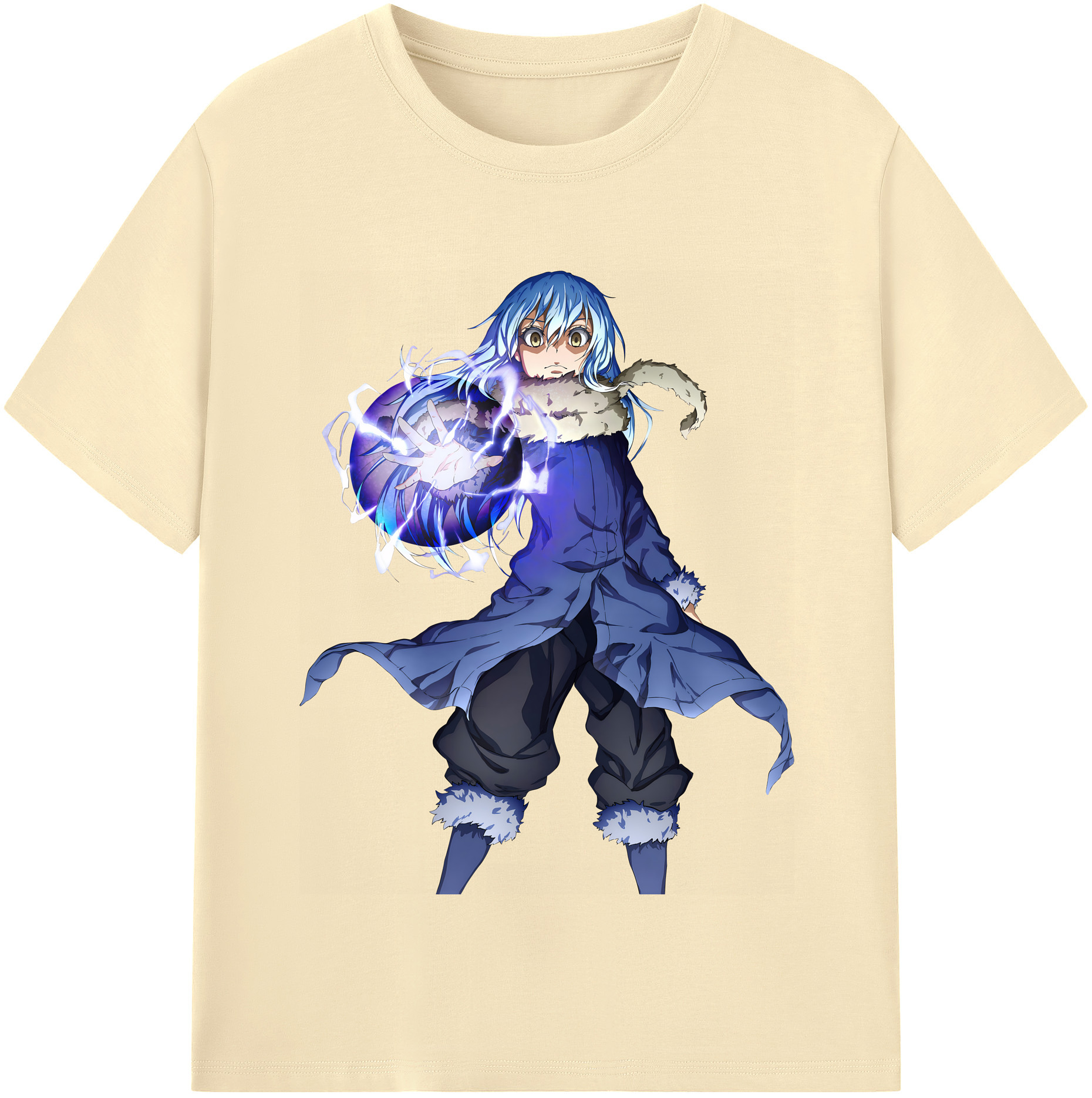 （画像用） 転スラ Regarding Reincarnated to Slime 綿100％半袖Tシャツ（フロントプリント）