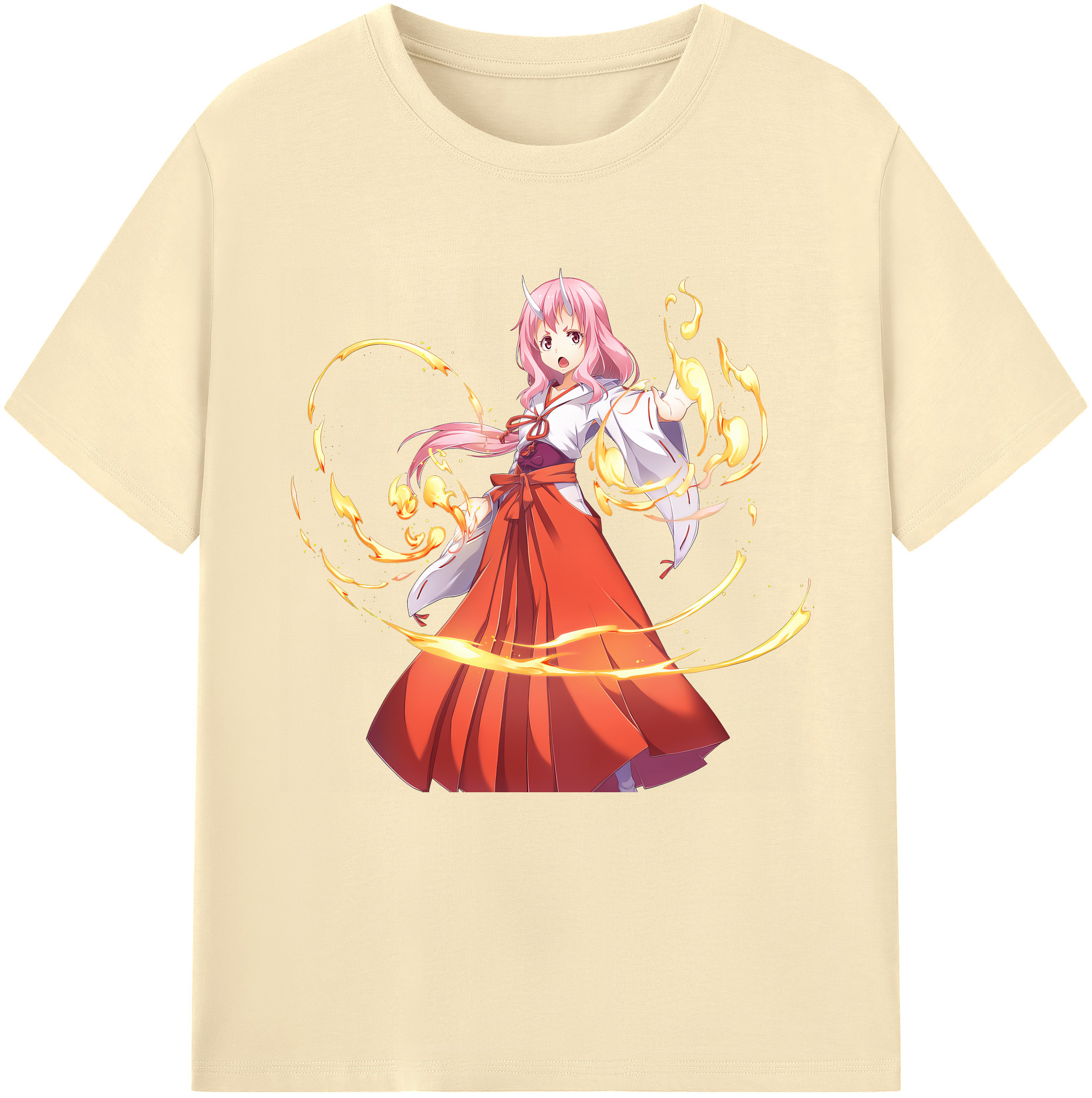 （画像用） 転スラ Regarding Reincarnated to Slime 綿100％半袖Tシャツ（フロントプリント）