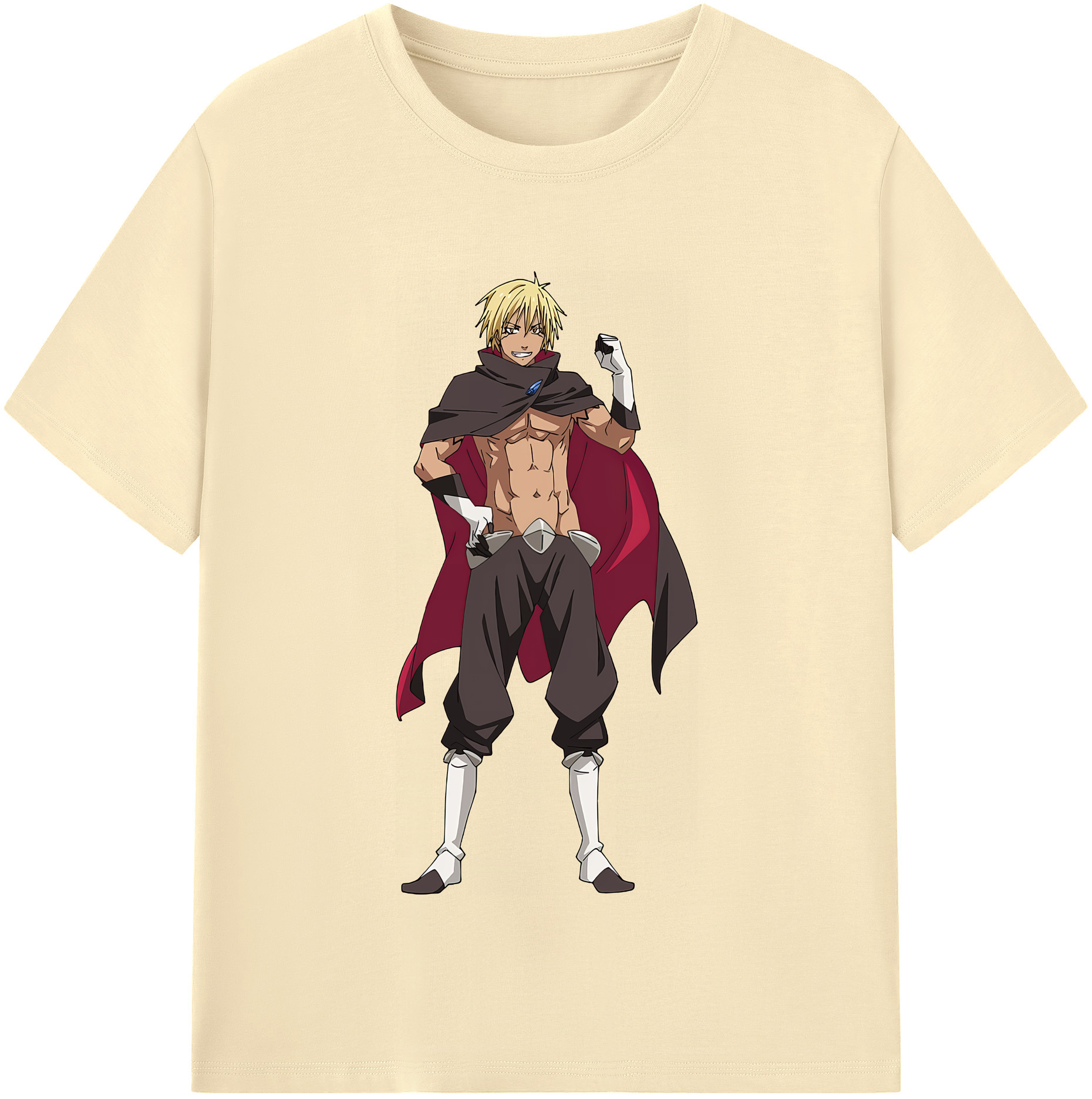 （画像用） 転スラ Regarding Reincarnated to Slime 綿100％半袖Tシャツ（フロントプリント）