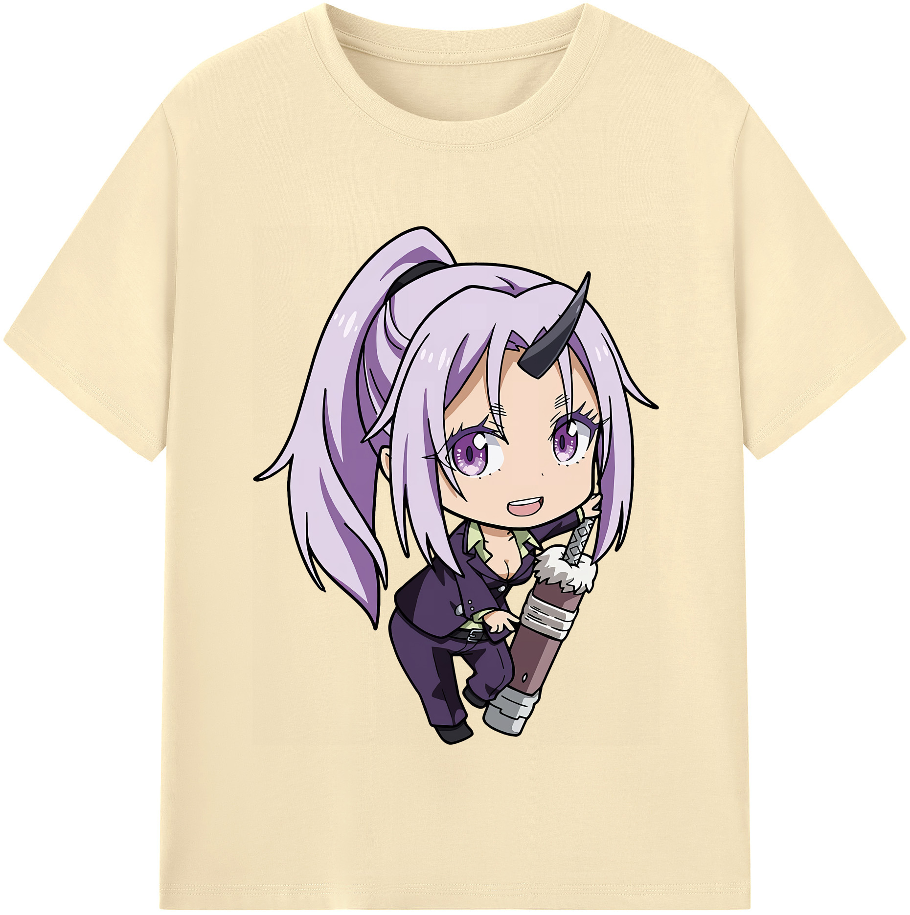 （画像用） 転スラ Regarding Reincarnated to Slime 綿100％半袖Tシャツ（フロントプリント）