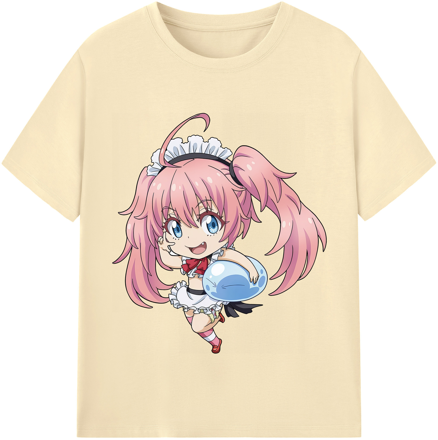 （画像用） 転スラ Regarding Reincarnated to Slime 綿100％半袖Tシャツ（フロントプリント）