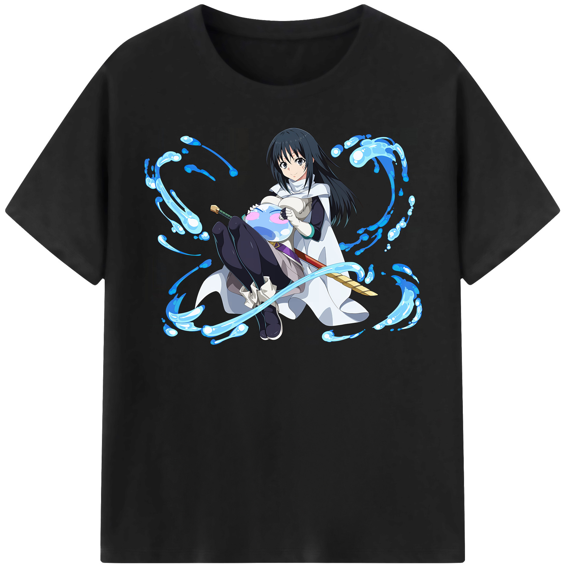（画像用） 転スラ Regarding Reincarnated to Slime 綿100％半袖Tシャツ（フロントプリント）