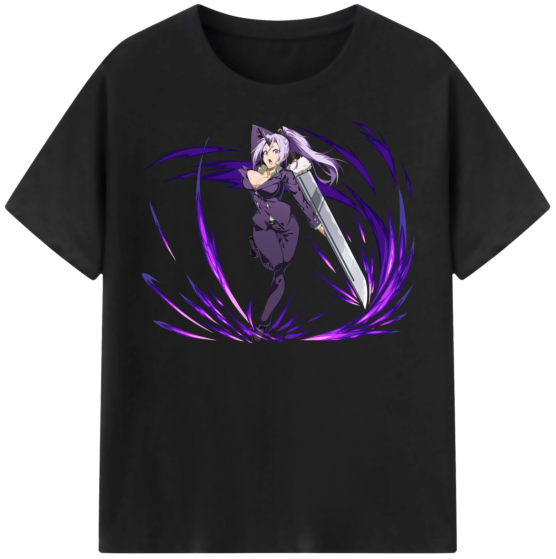 （画像用） 転スラ Regarding Reincarnated to Slime 綿100％半袖Tシャツ（フロントプリント）