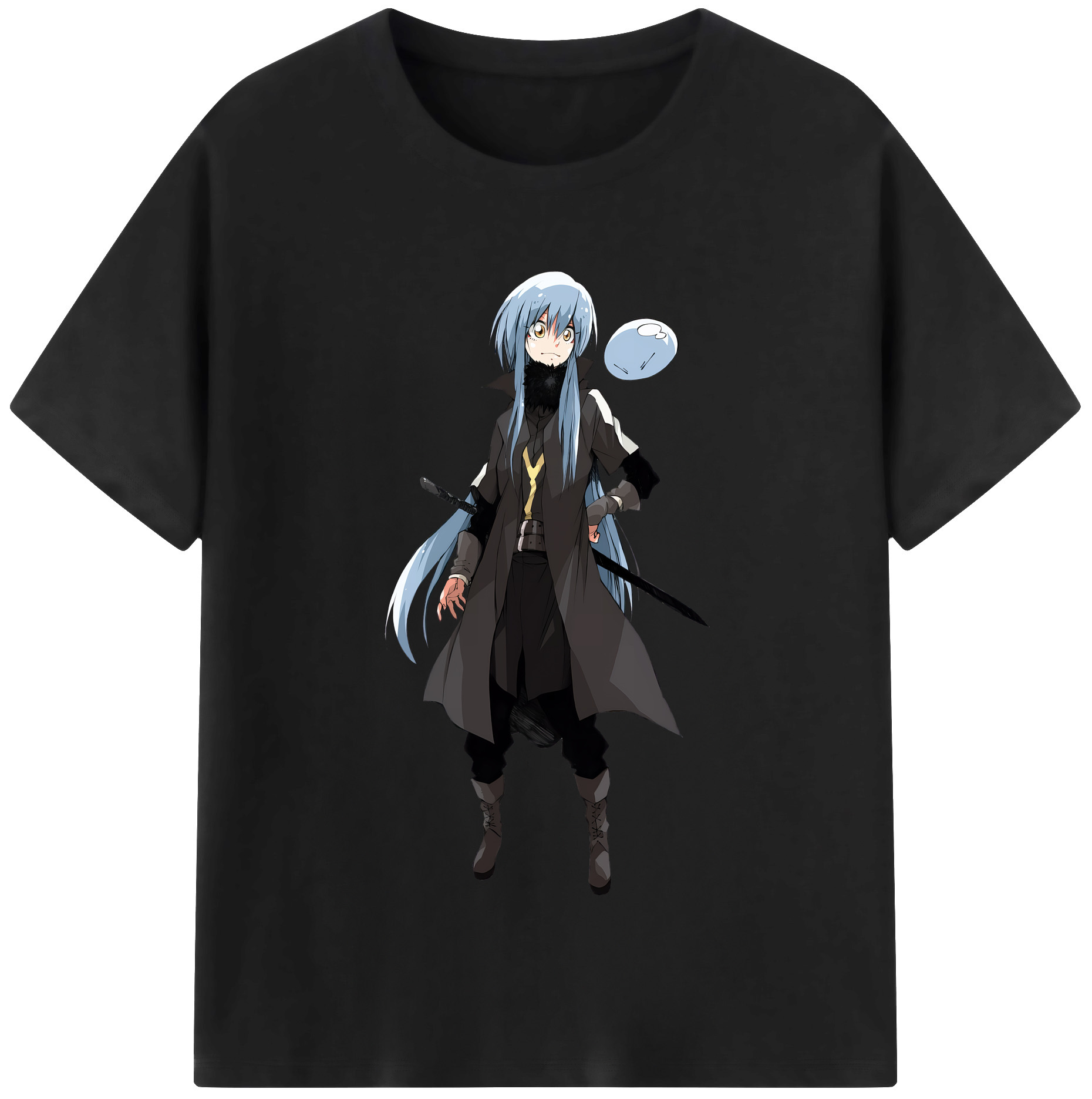 （画像用） 転スラ Regarding Reincarnated to Slime 綿100％半袖Tシャツ（フロントプリント）