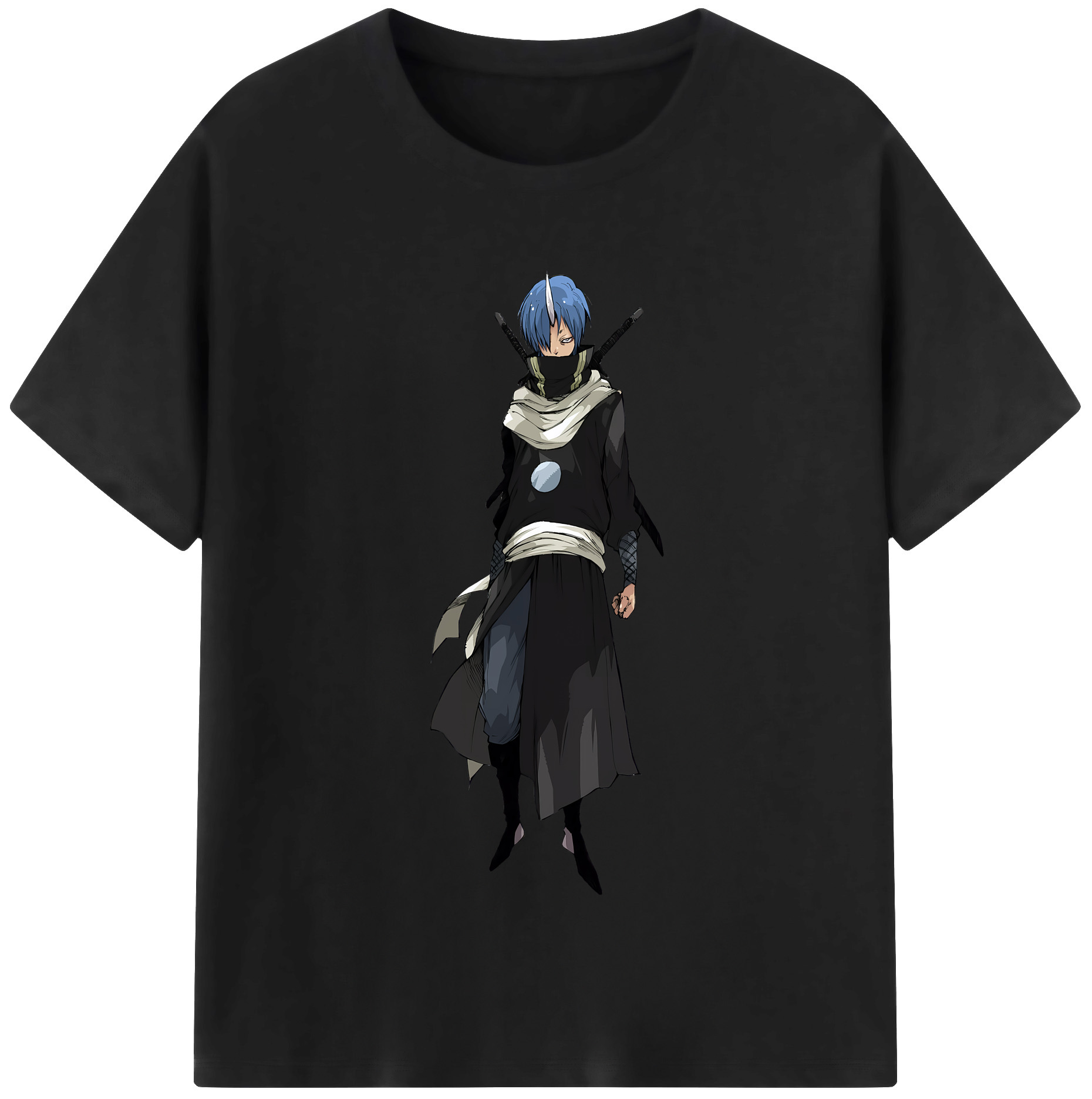 （画像用） 転スラ Regarding Reincarnated to Slime 綿100％半袖Tシャツ（フロントプリント）