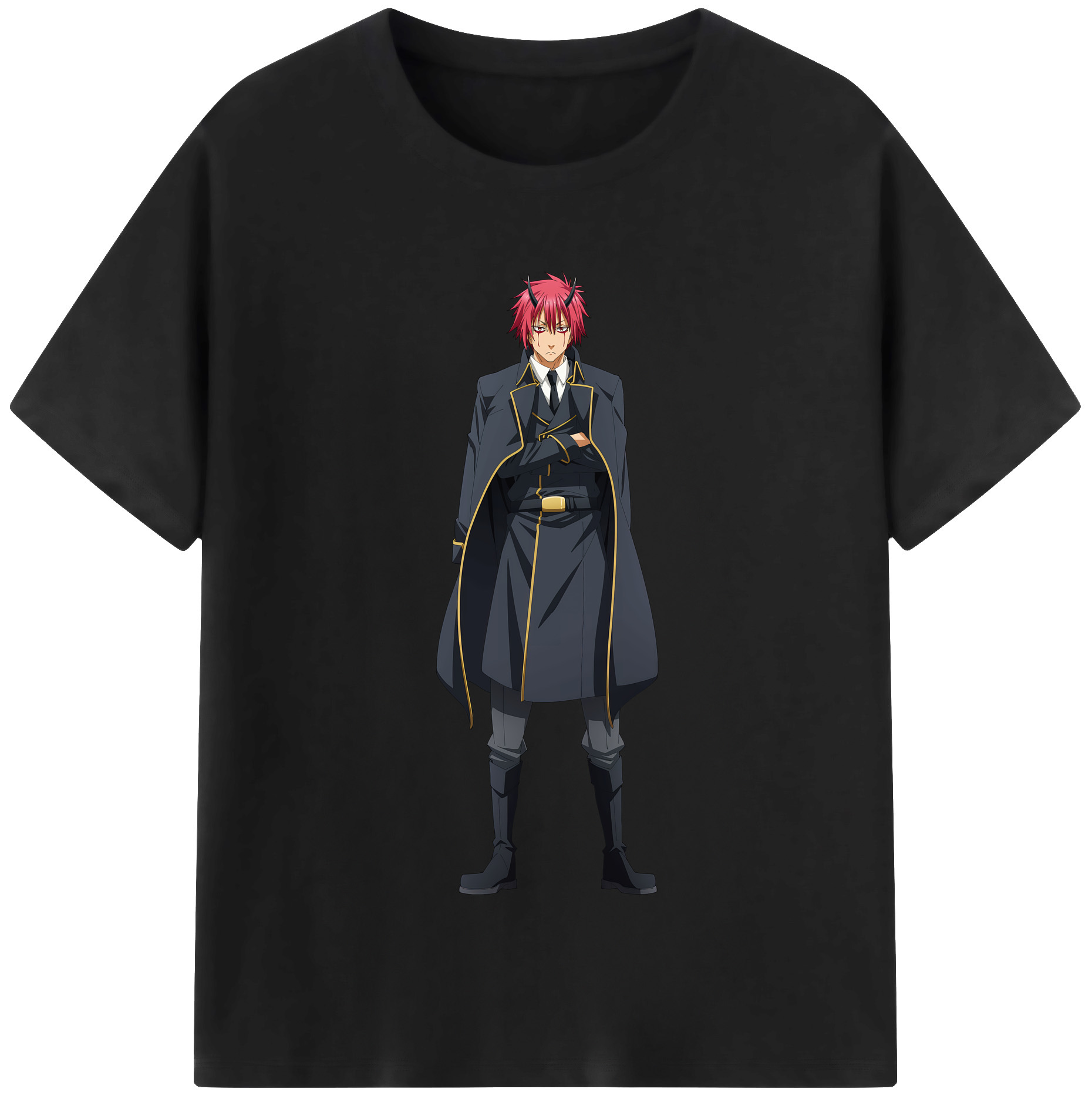 （画像用） 転スラ Regarding Reincarnated to Slime 綿100％半袖Tシャツ（フロントプリント）