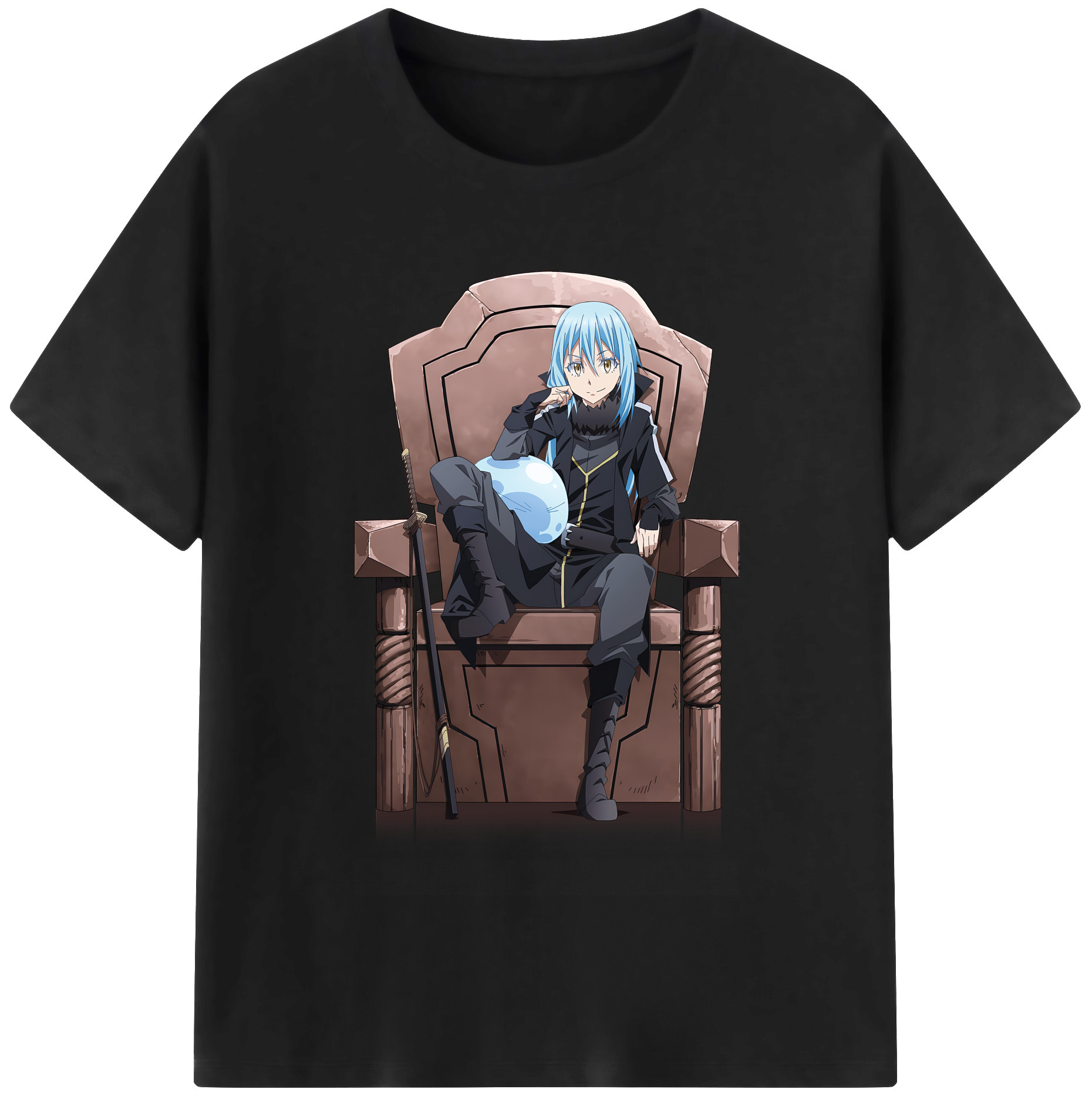 （画像用） 転スラ Regarding Reincarnated to Slime 綿100％半袖Tシャツ（フロントプリント）