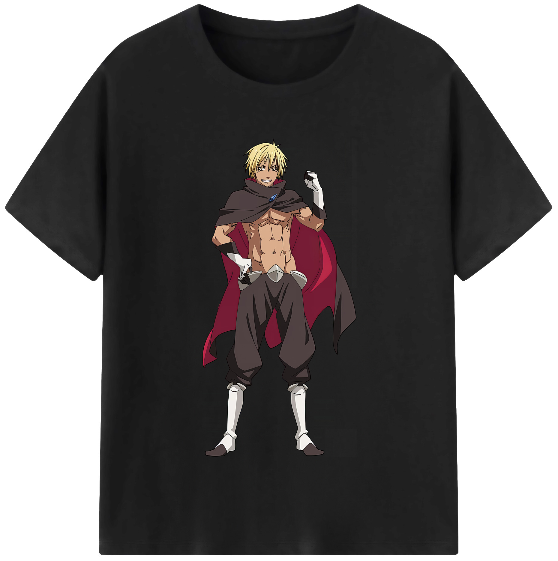 （画像用） 転スラ Regarding Reincarnated to Slime 綿100％半袖Tシャツ（フロントプリント）