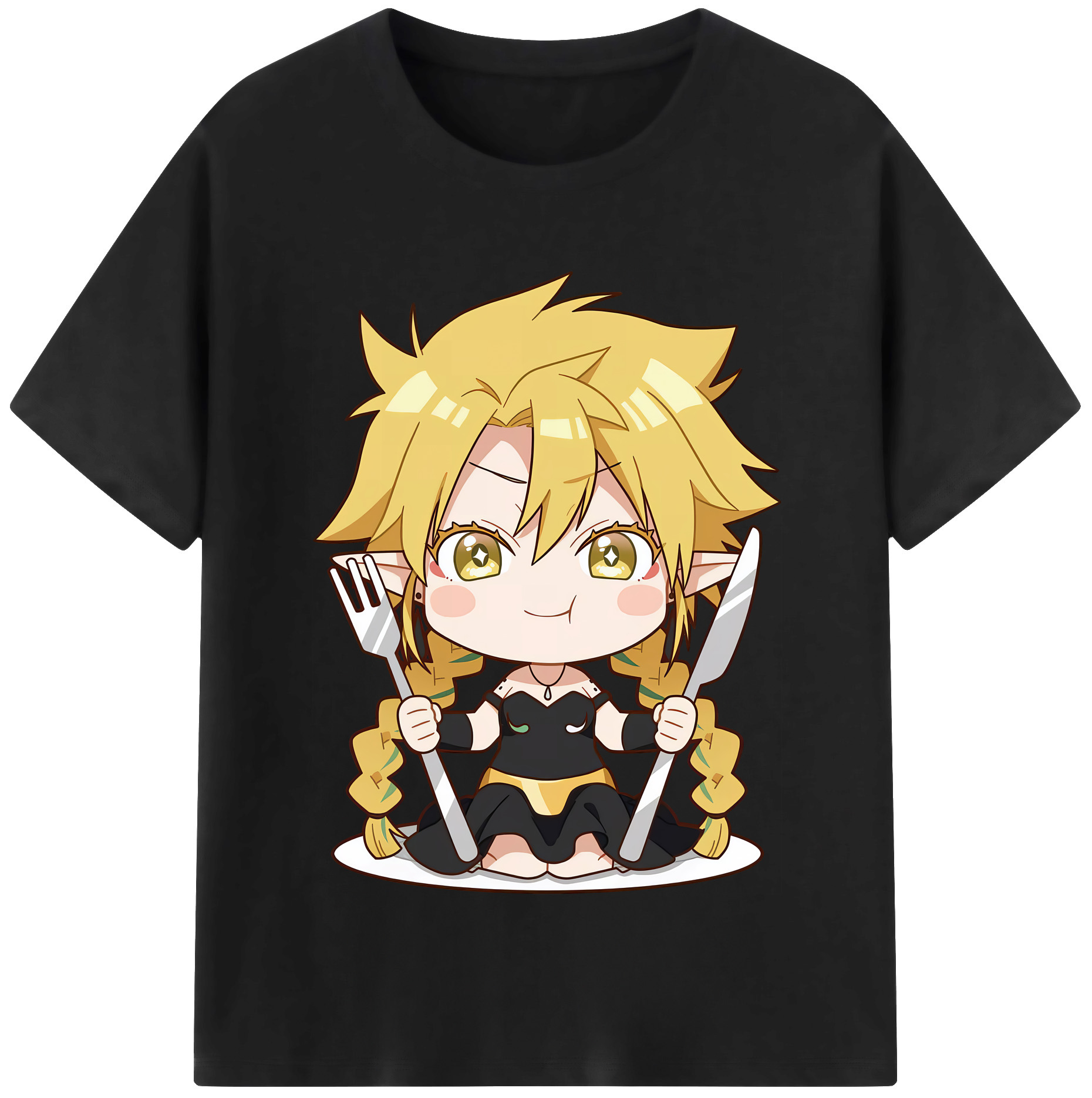 （画像用） 転スラ Regarding Reincarnated to Slime 綿100％半袖Tシャツ（フロントプリント）