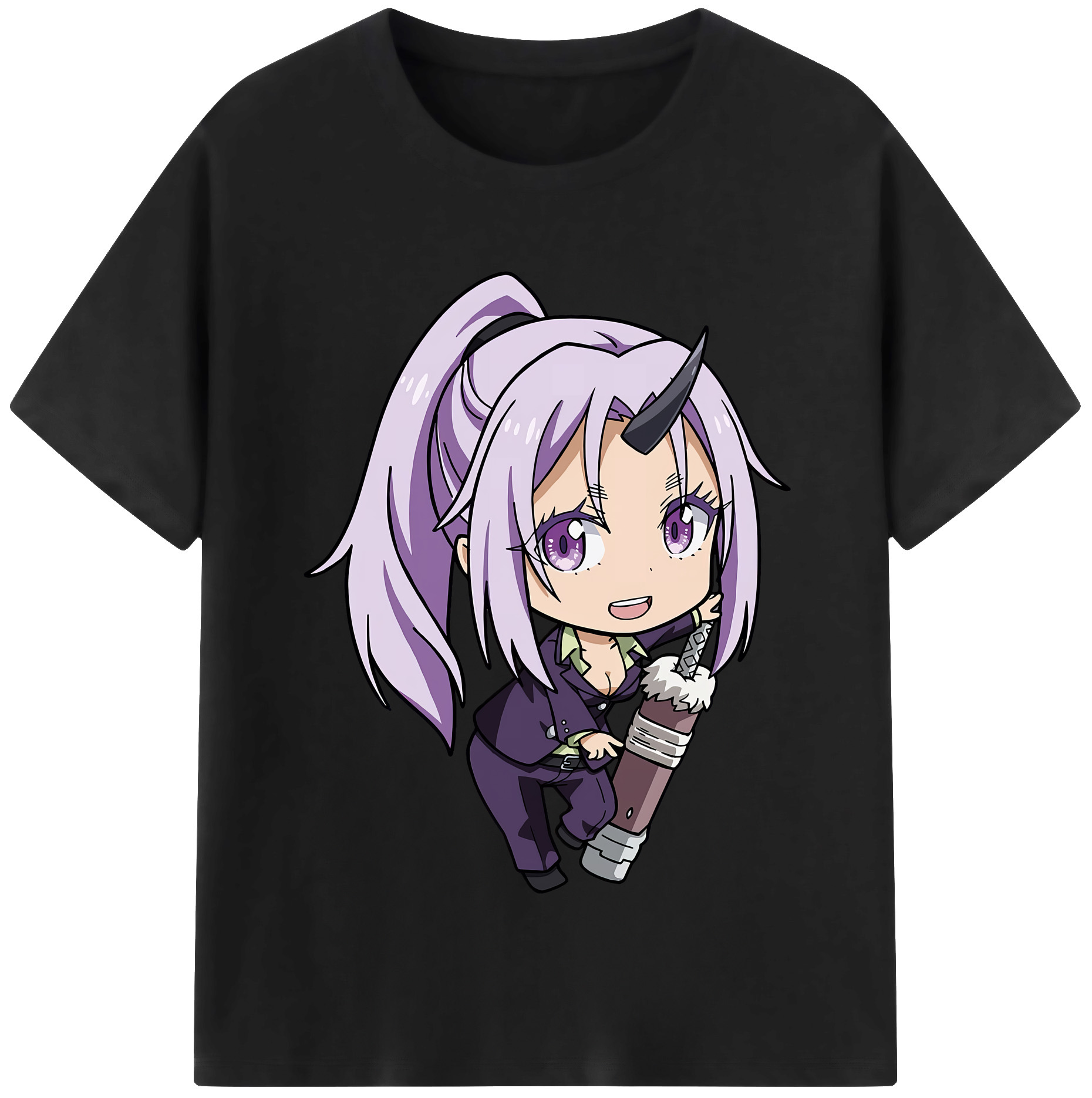 （画像用） 転スラ Regarding Reincarnated to Slime 綿100％半袖Tシャツ（フロントプリント）
