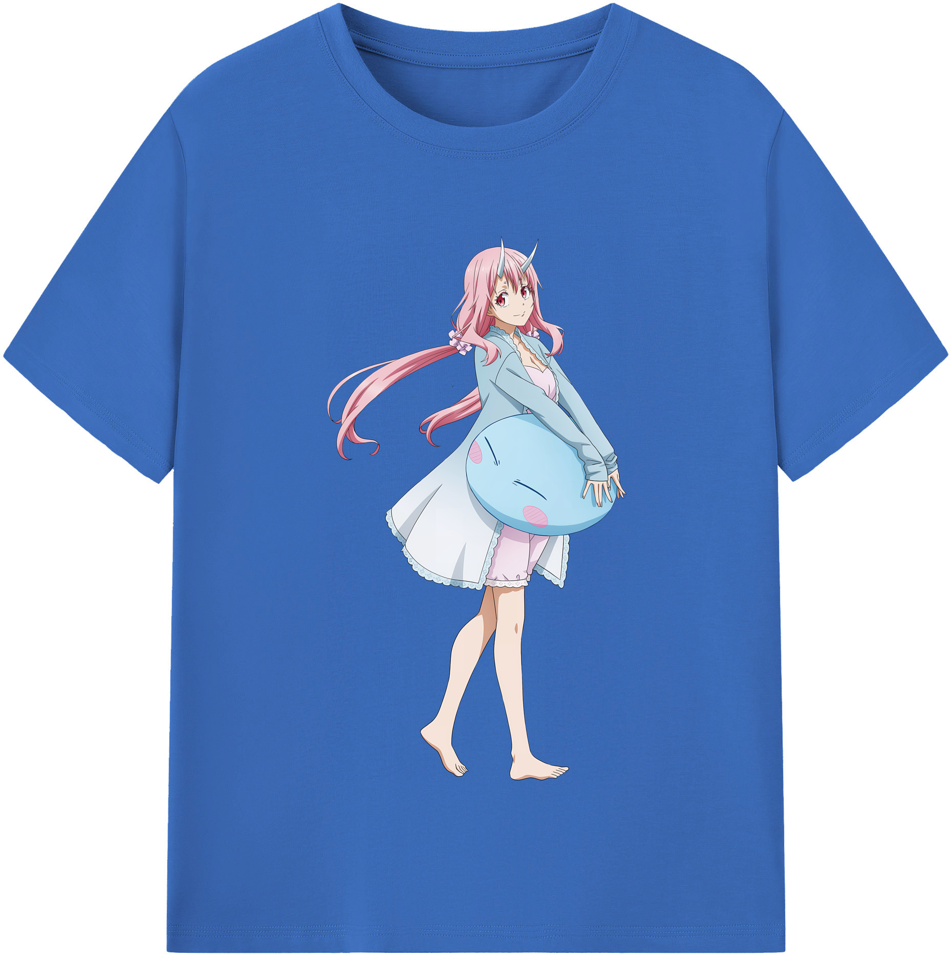 （画像用） 転スラ Regarding Reincarnated to Slime 綿100％半袖Tシャツ（フロントプリント）