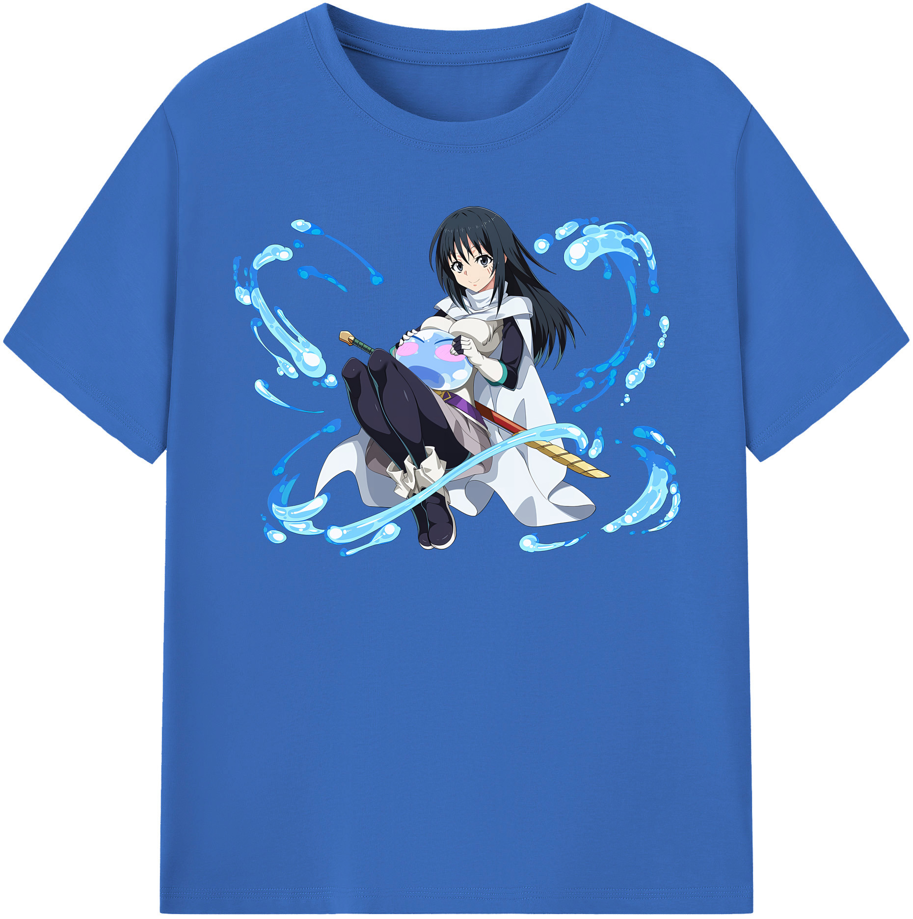 （画像用） 転スラ Regarding Reincarnated to Slime 綿100％半袖Tシャツ（フロントプリント）
