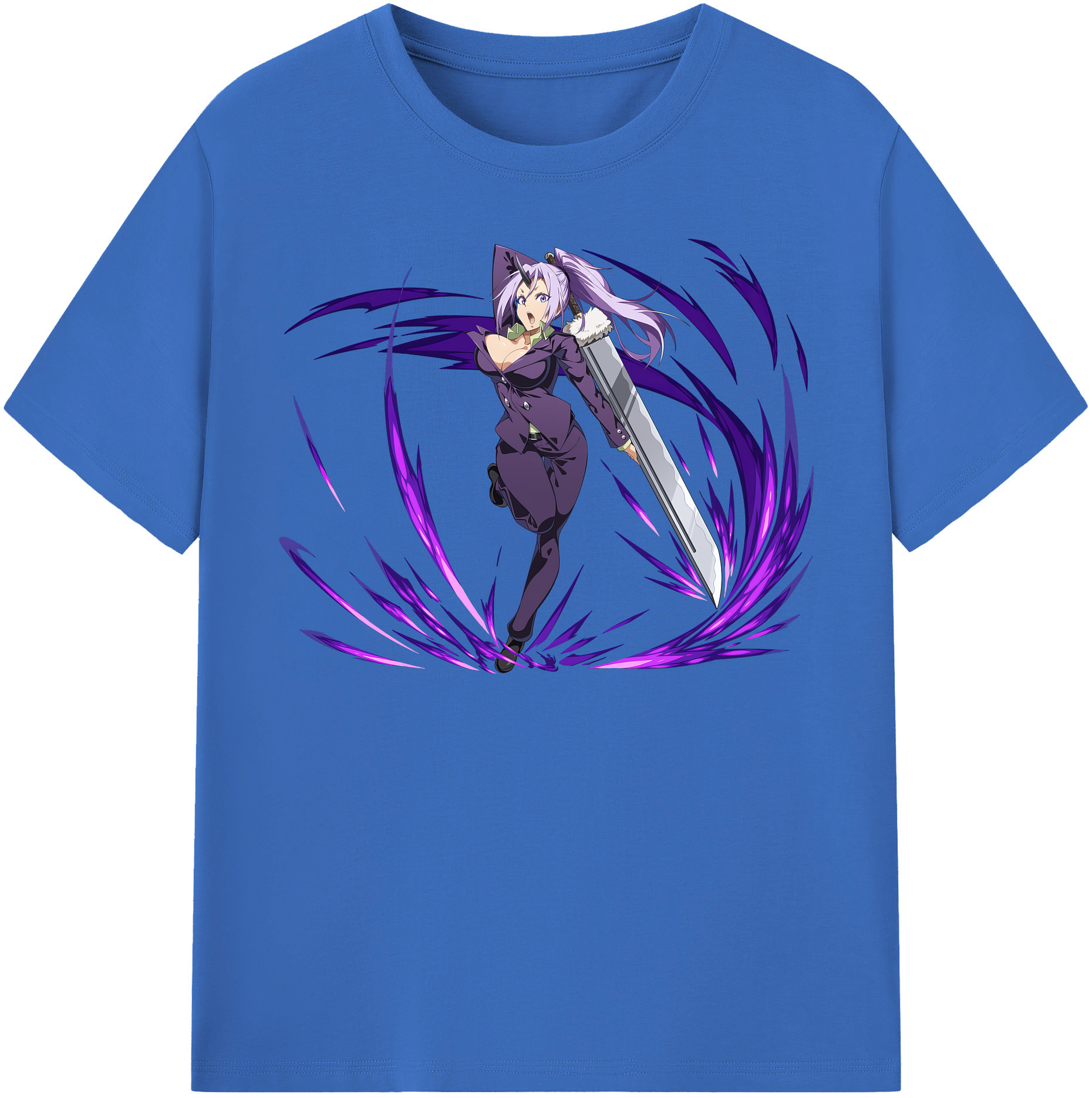 （画像用） 転スラ Regarding Reincarnated to Slime 綿100％半袖Tシャツ（フロントプリント）