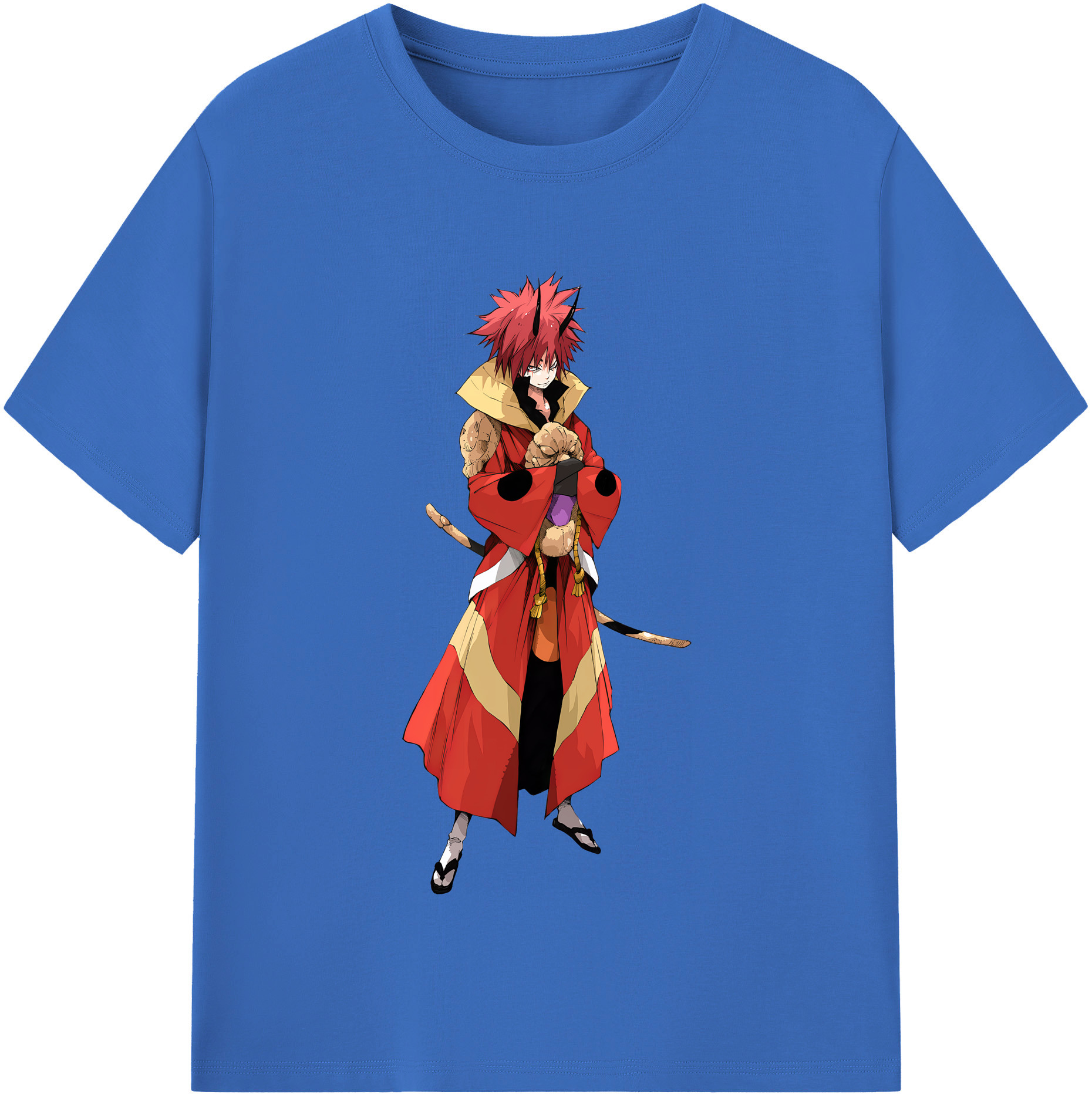 （画像用） 転スラ Regarding Reincarnated to Slime 綿100％半袖Tシャツ（フロントプリント）