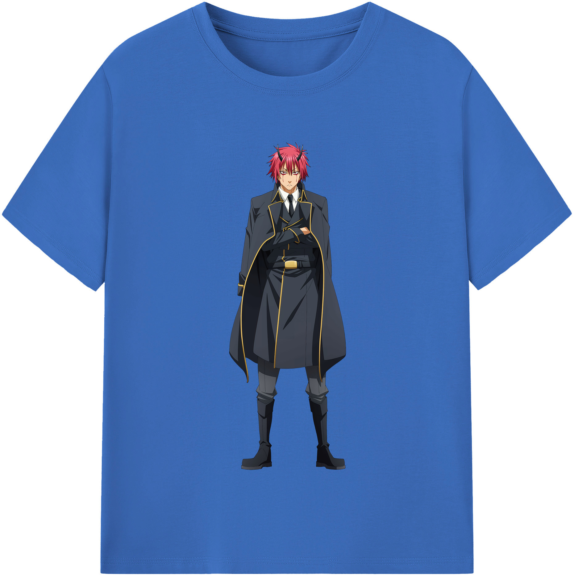 （画像用） 転スラ Regarding Reincarnated to Slime 綿100％半袖Tシャツ（フロントプリント）