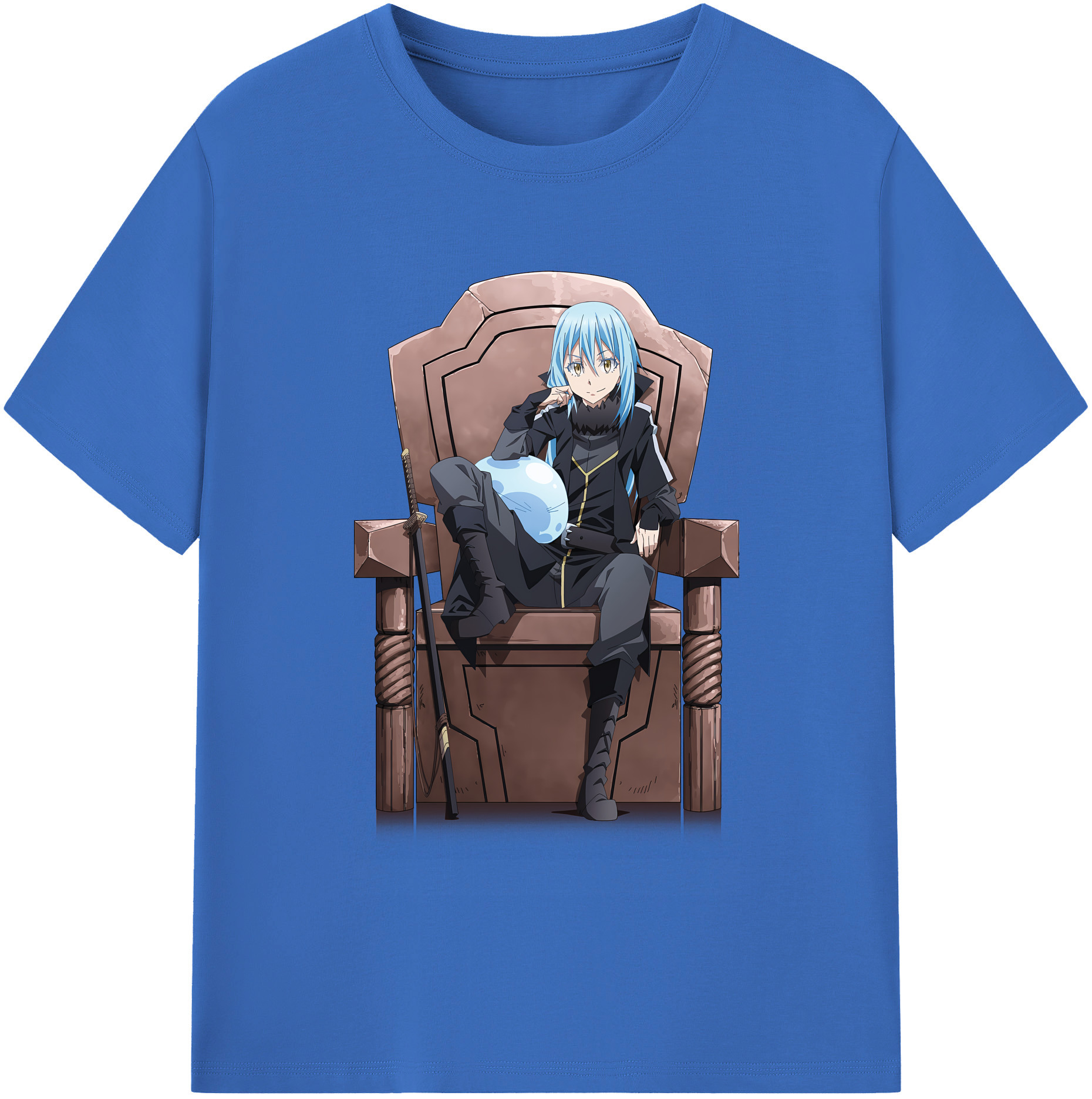 （画像用） 転スラ Regarding Reincarnated to Slime 綿100％半袖Tシャツ（フロントプリント）