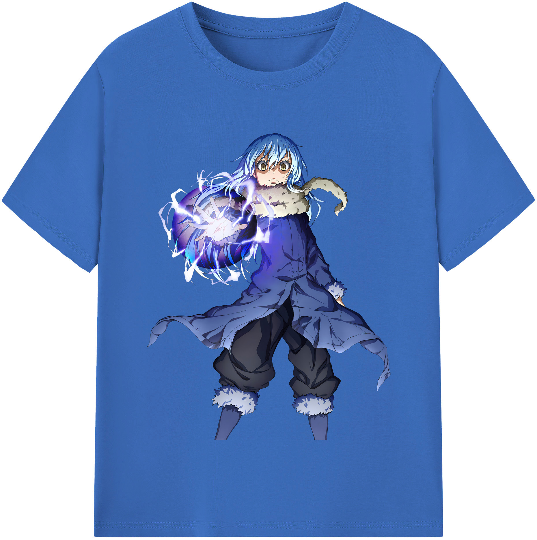 （画像用） 転スラ Regarding Reincarnated to Slime 綿100％半袖Tシャツ（フロントプリント）