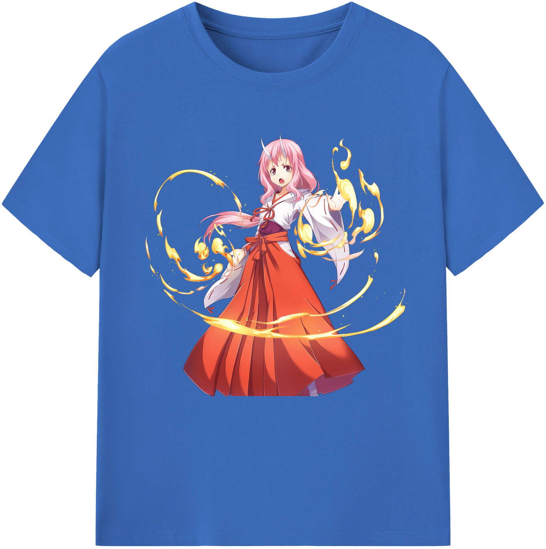 （画像用） 転スラ Regarding Reincarnated to Slime 綿100％半袖Tシャツ（フロントプリント）