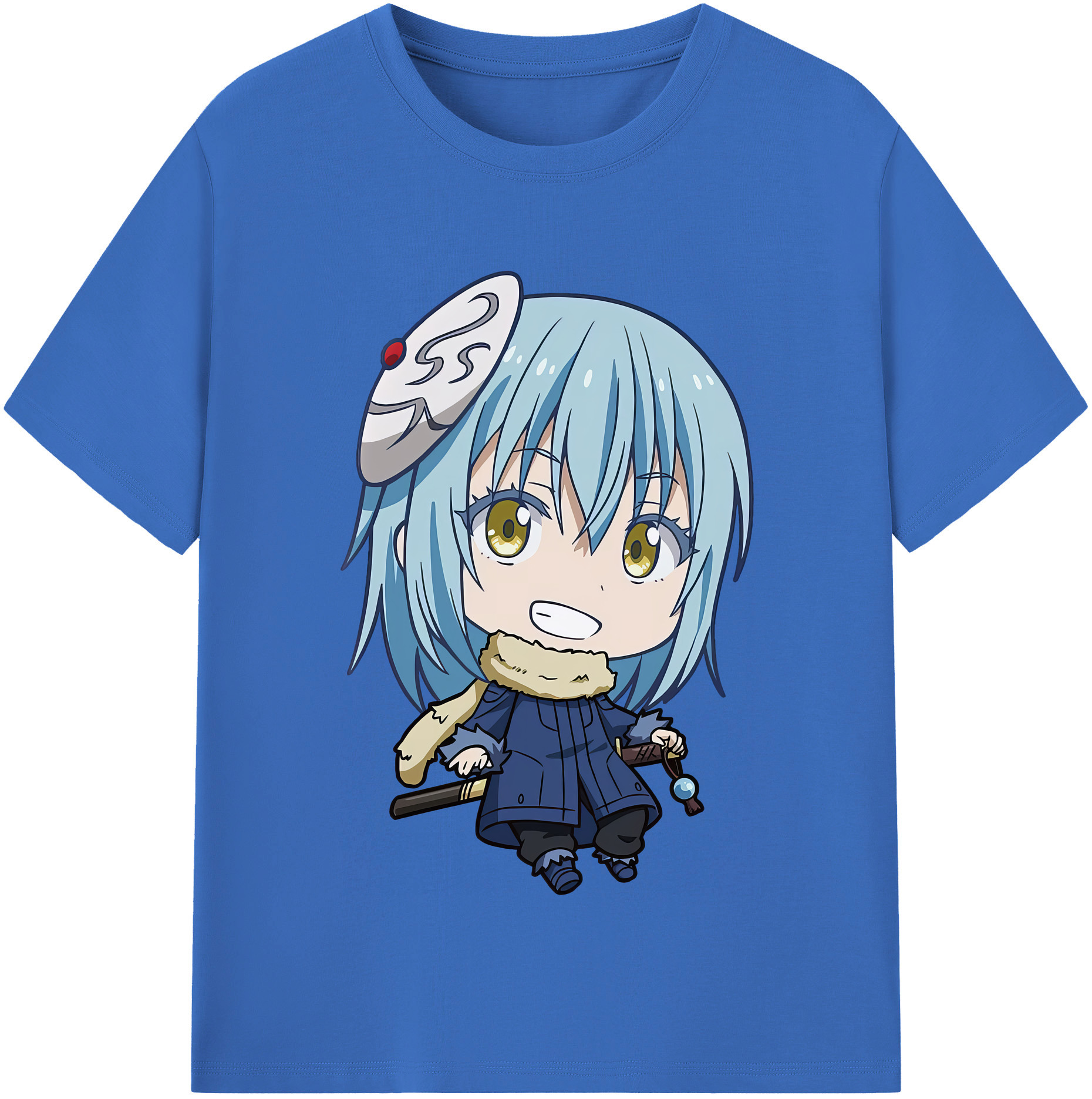 （画像用） 転スラ Regarding Reincarnated to Slime 綿100％半袖Tシャツ（フロントプリント）