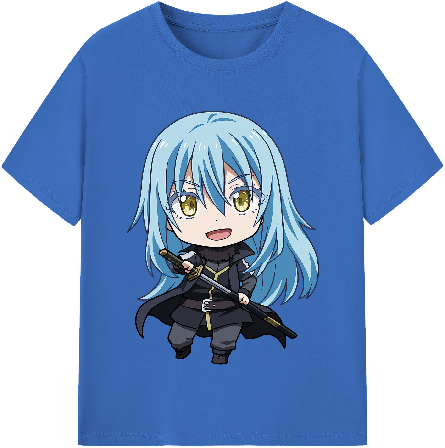 （画像用） 転スラ Regarding Reincarnated to Slime 綿100％半袖Tシャツ（フロントプリント）