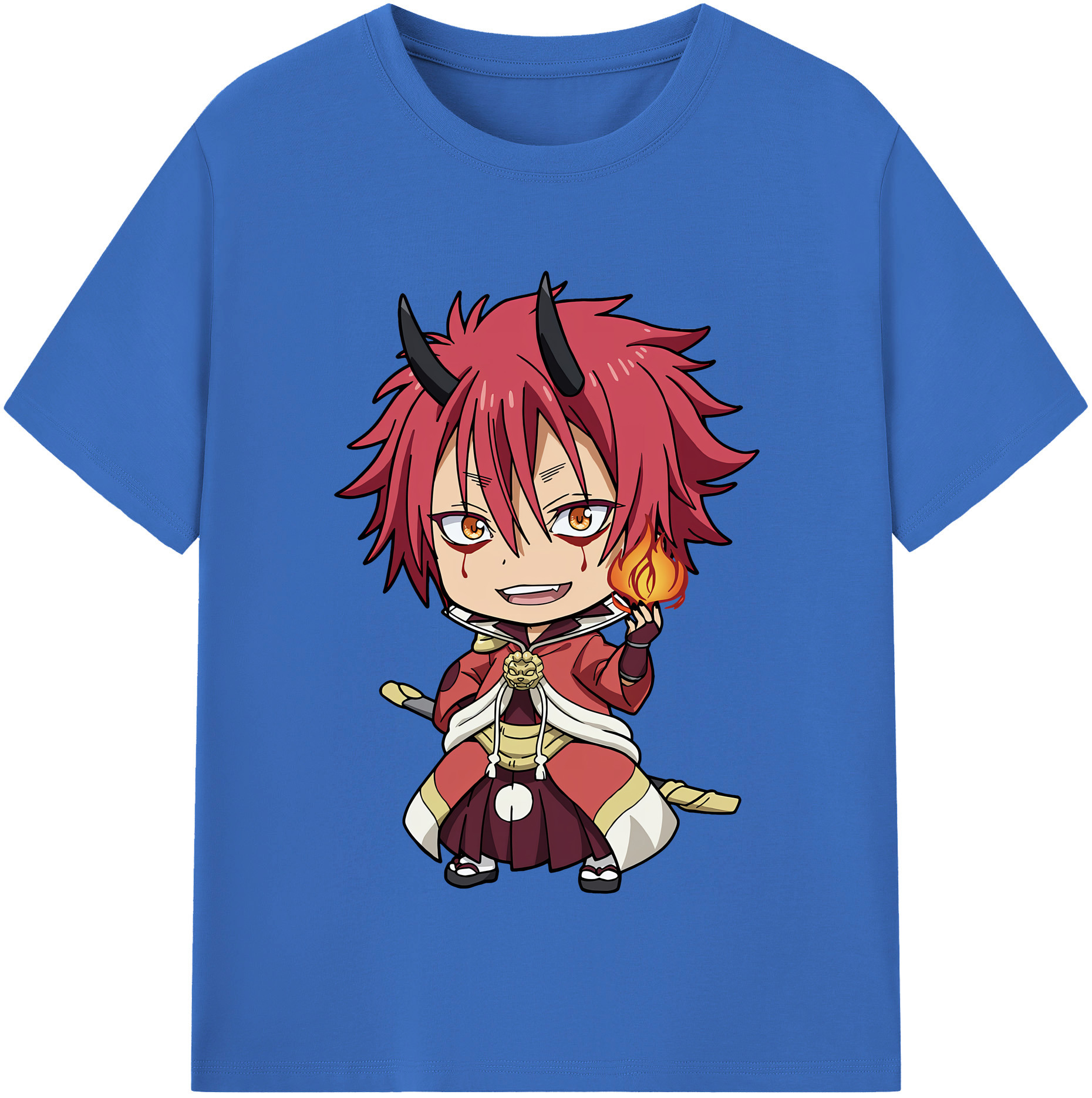 （画像用） 転スラ Regarding Reincarnated to Slime 綿100％半袖Tシャツ（フロントプリント）