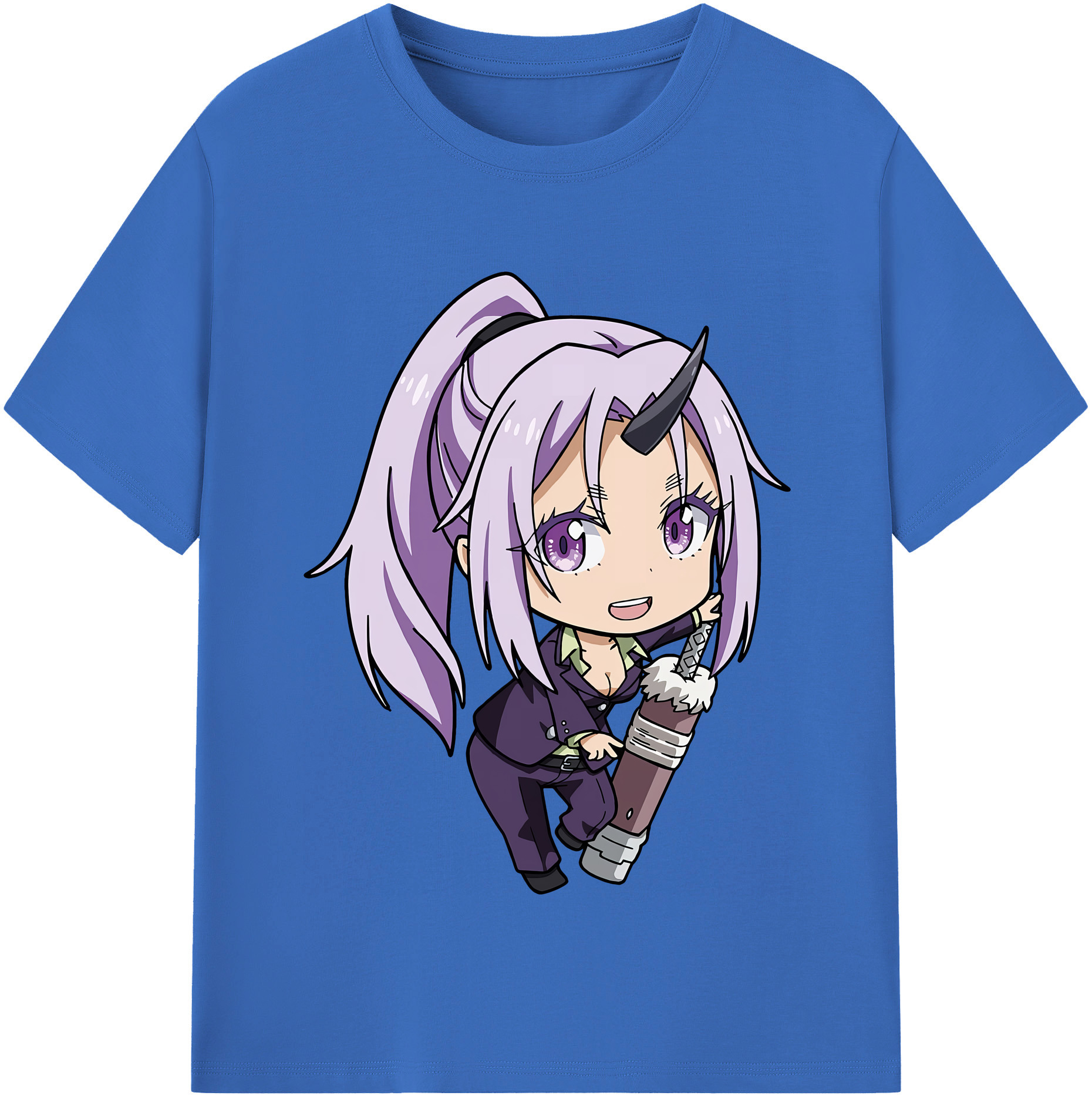 （画像用） 転スラ Regarding Reincarnated to Slime 綿100％半袖Tシャツ（フロントプリント）