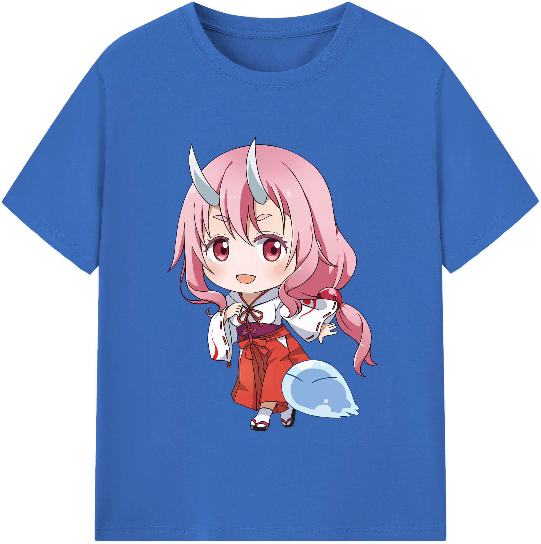 （画像用） 転スラ Regarding Reincarnated to Slime 綿100％半袖Tシャツ（フロントプリント）
