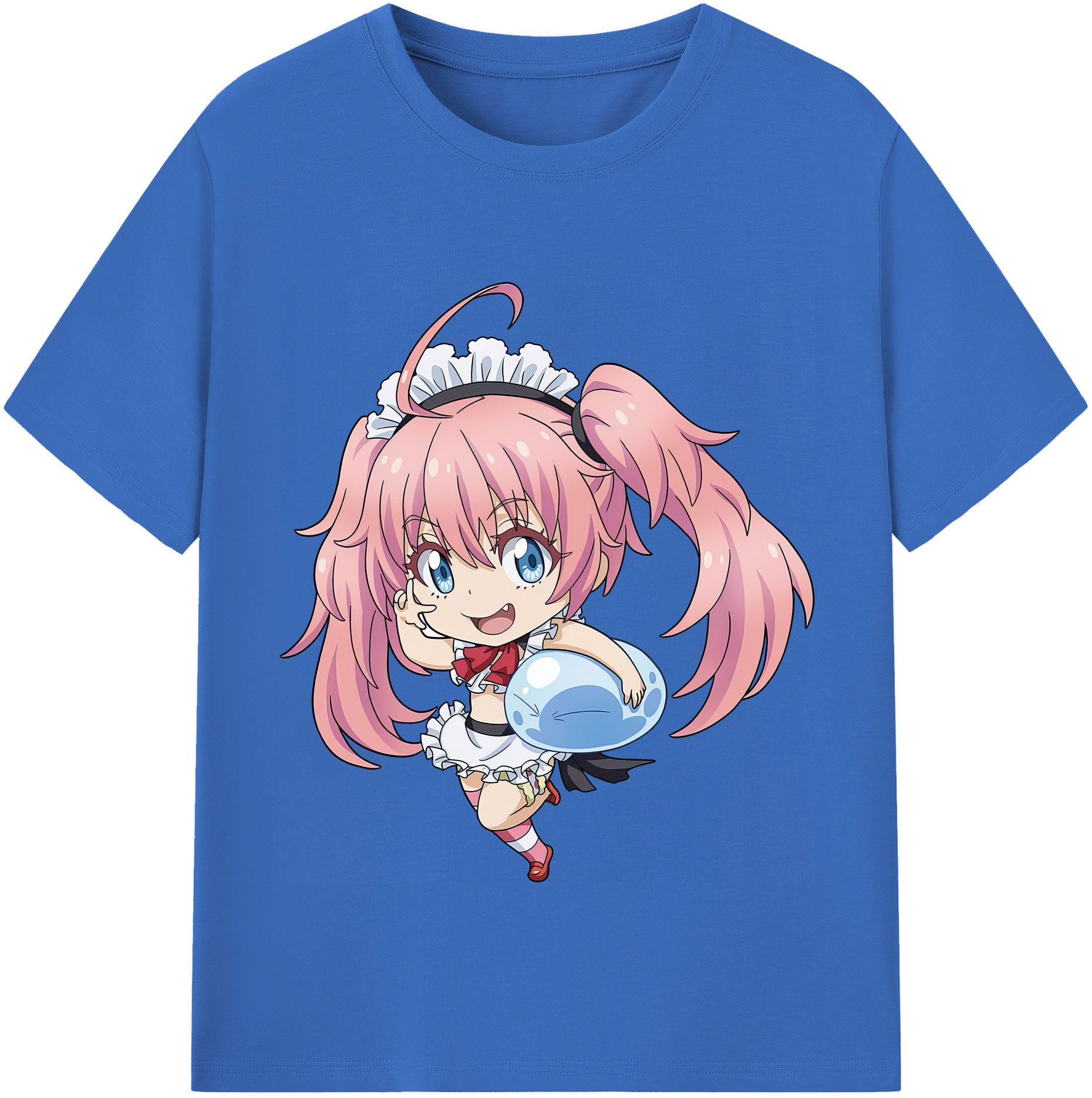 （画像用） 転スラ Regarding Reincarnated to Slime 綿100％半袖Tシャツ（フロントプリント）