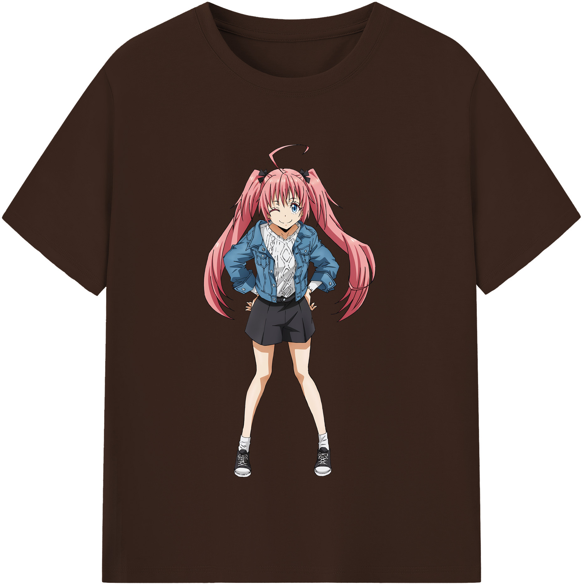 （画像用） 転スラ Regarding Reincarnated to Slime 綿100％半袖Tシャツ（フロントプリント）
