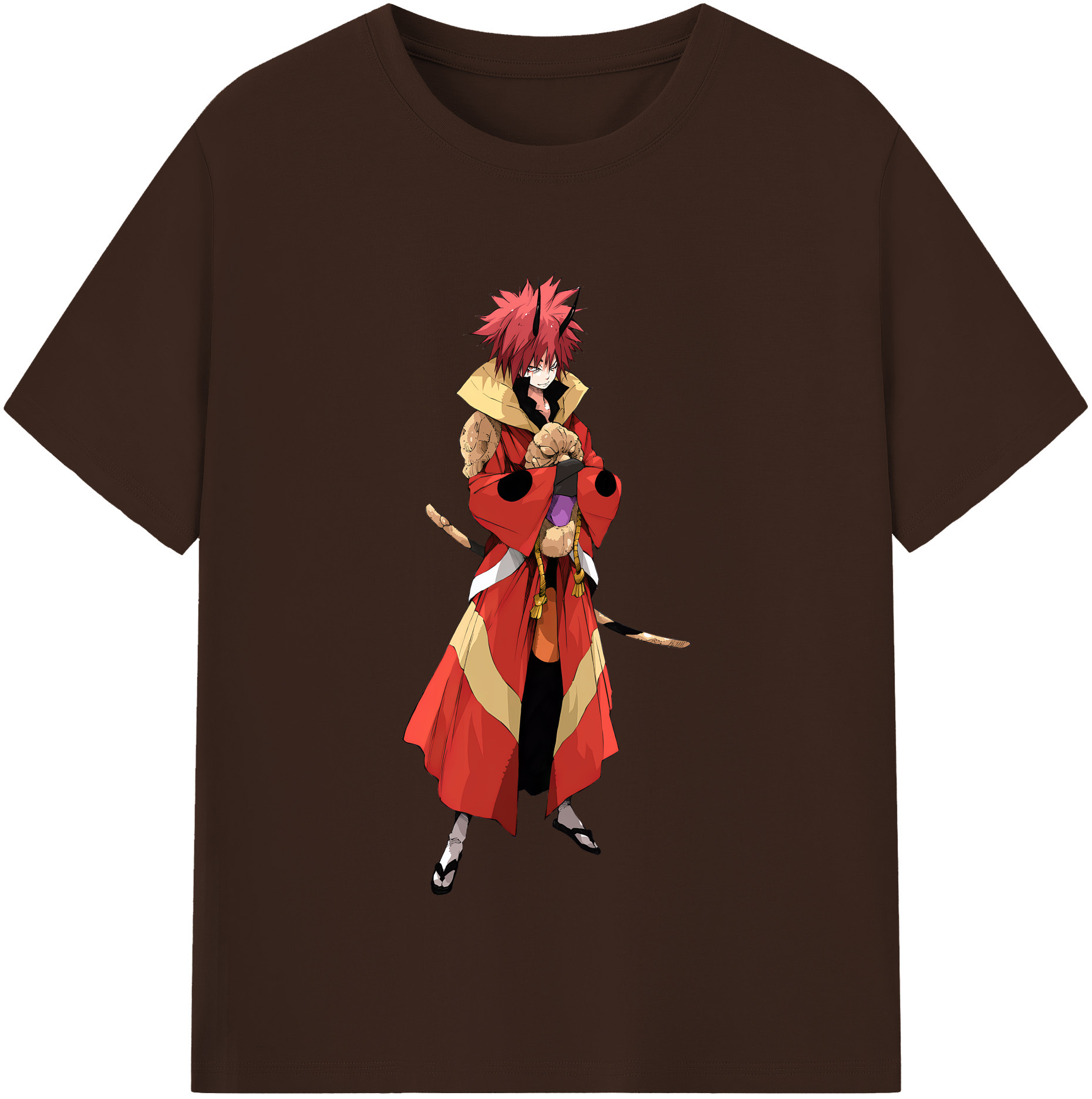 （画像用） 転スラ Regarding Reincarnated to Slime 綿100％半袖Tシャツ（フロントプリント）