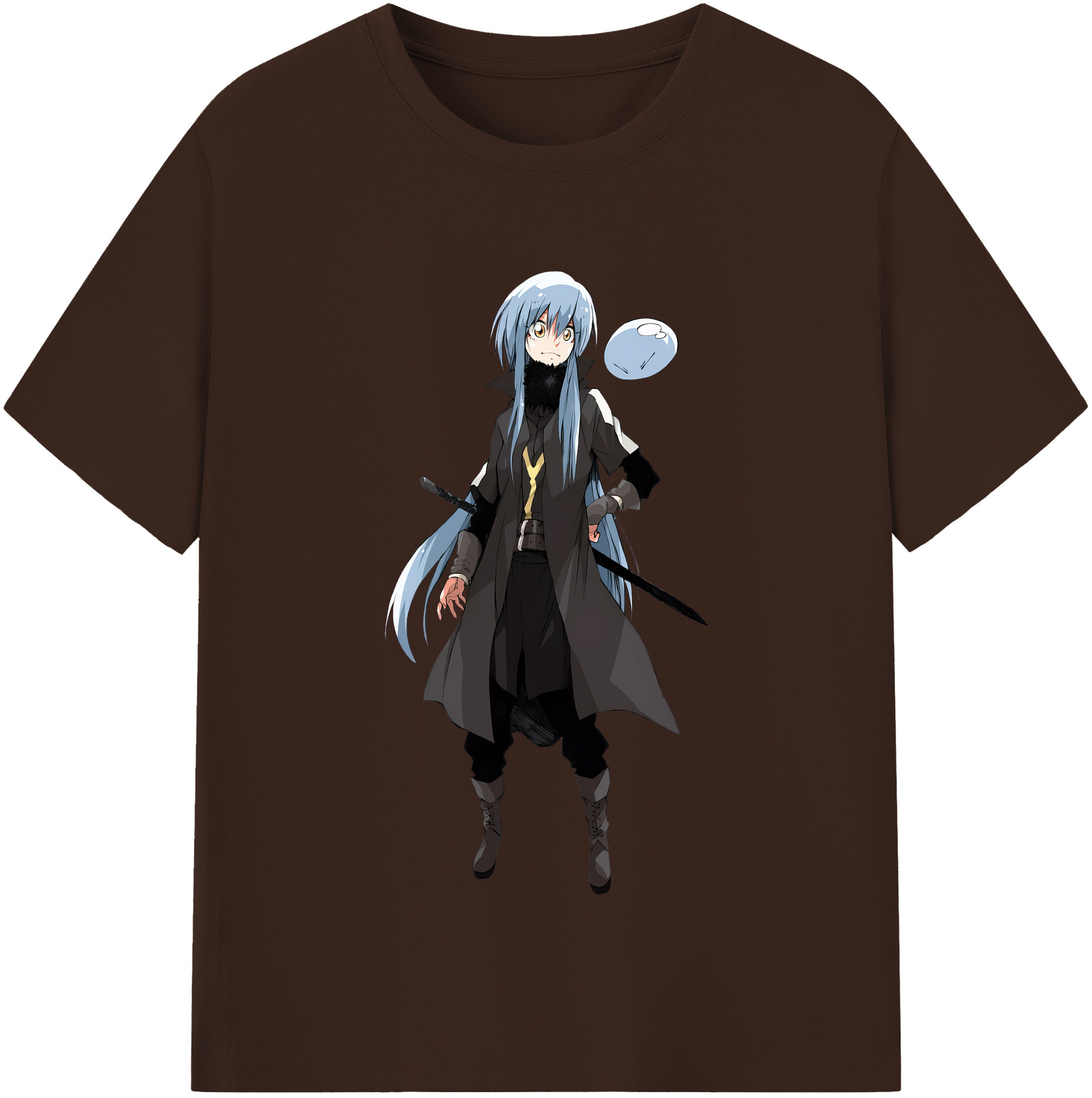 （画像用） 転スラ Regarding Reincarnated to Slime 綿100％半袖Tシャツ（フロントプリント）