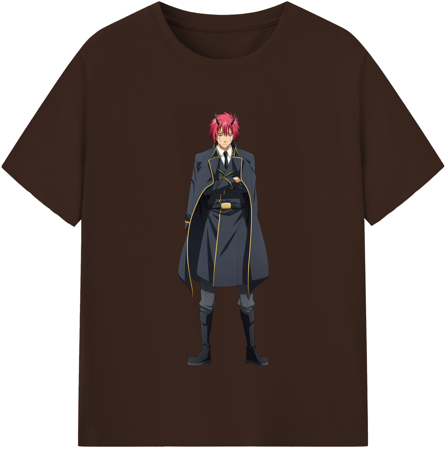 （画像用） 転スラ Regarding Reincarnated to Slime 綿100％半袖Tシャツ（フロントプリント）