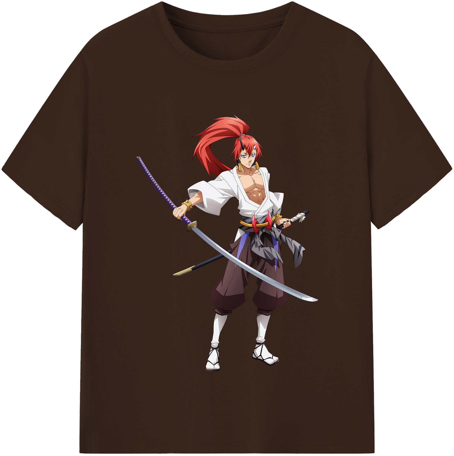 （画像用） 転スラ Regarding Reincarnated to Slime 綿100％半袖Tシャツ（フロントプリント）