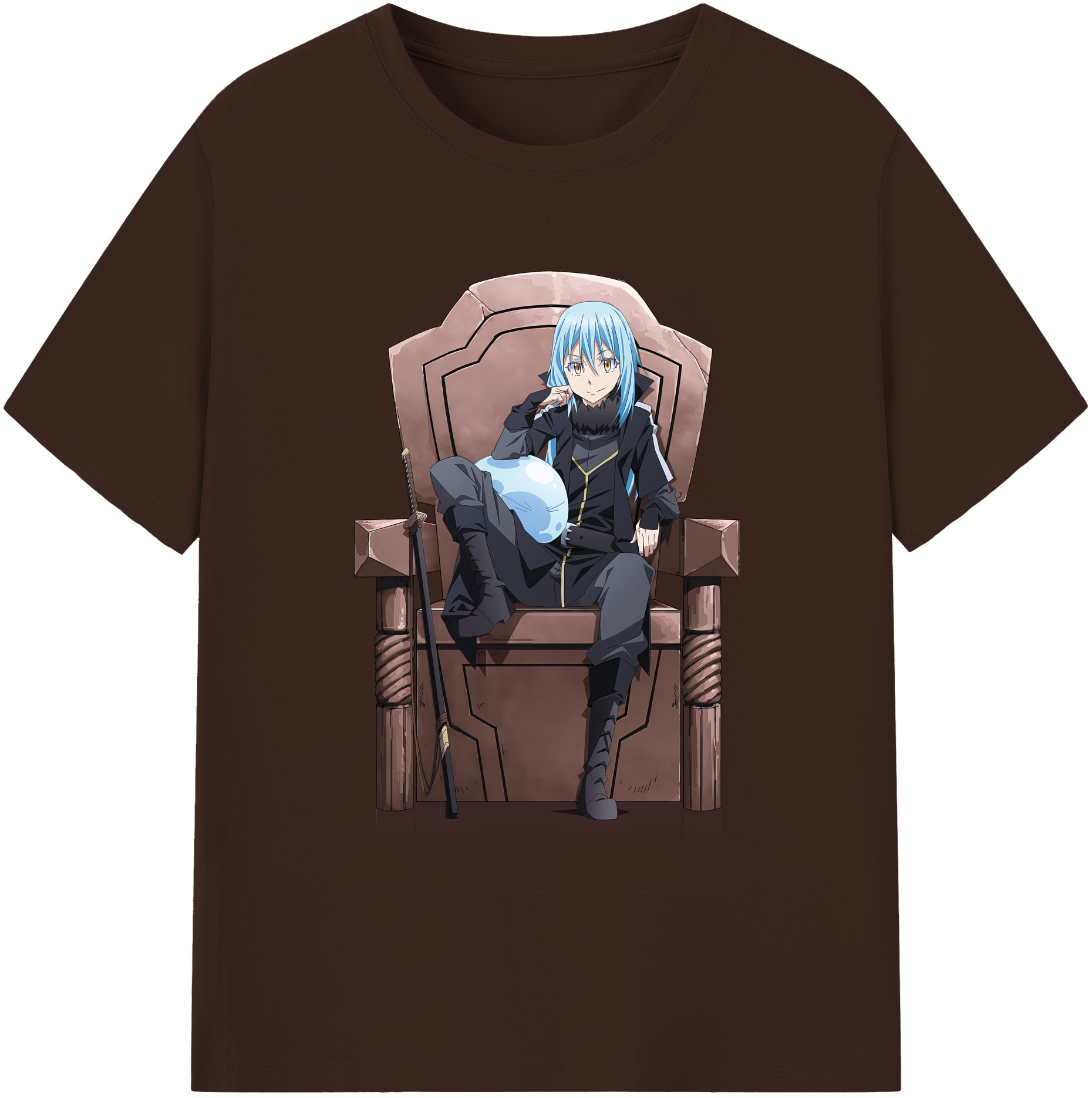 （画像用） 転スラ Regarding Reincarnated to Slime 綿100％半袖Tシャツ（フロントプリント）
