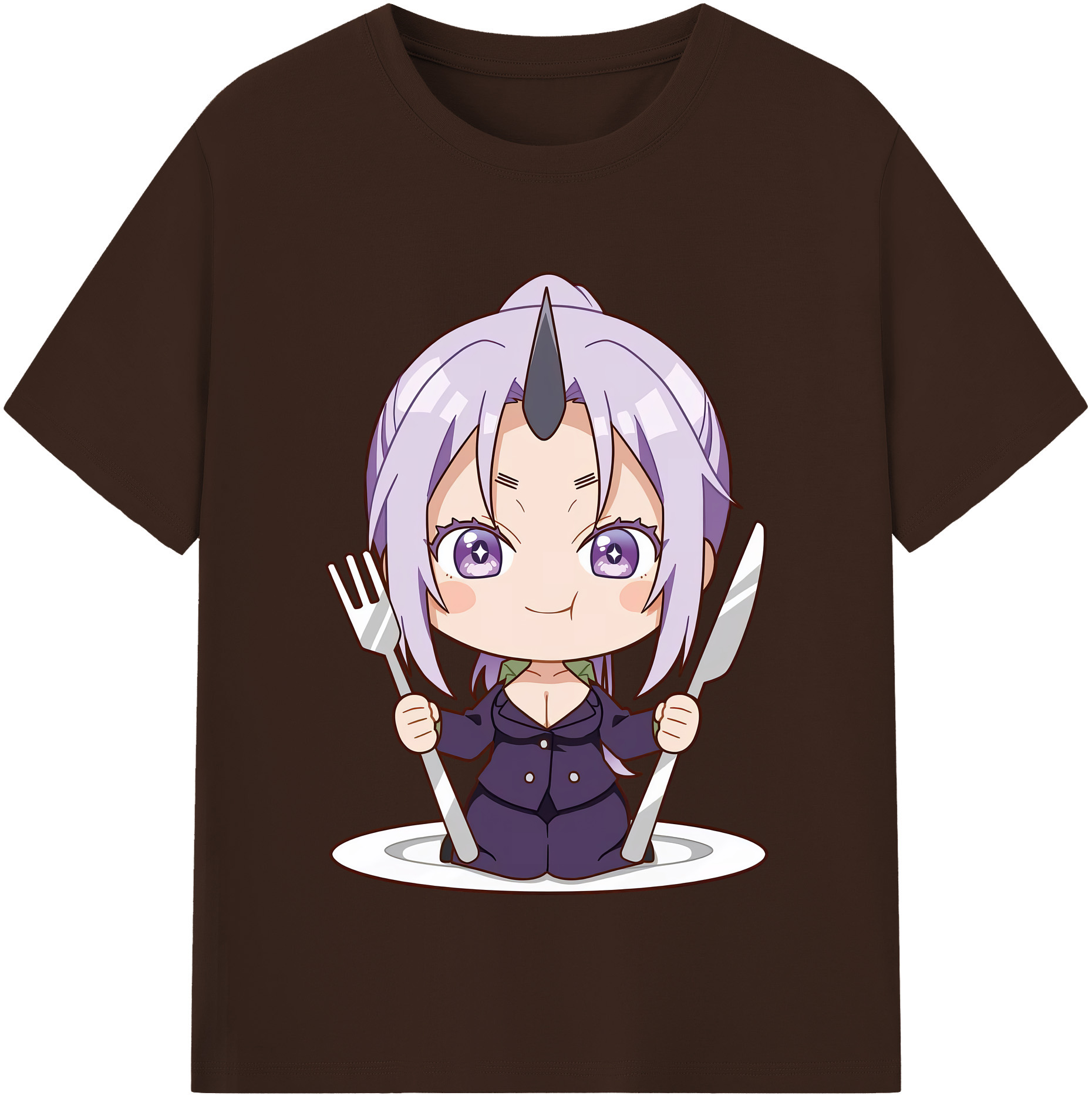 （画像用） 転スラ Regarding Reincarnated to Slime 綿100％半袖Tシャツ（フロントプリント）