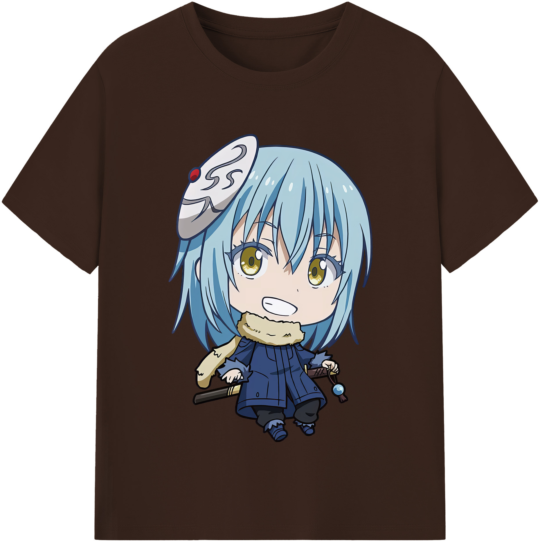 （画像用） 転スラ Regarding Reincarnated to Slime 綿100％半袖Tシャツ（フロントプリント）
