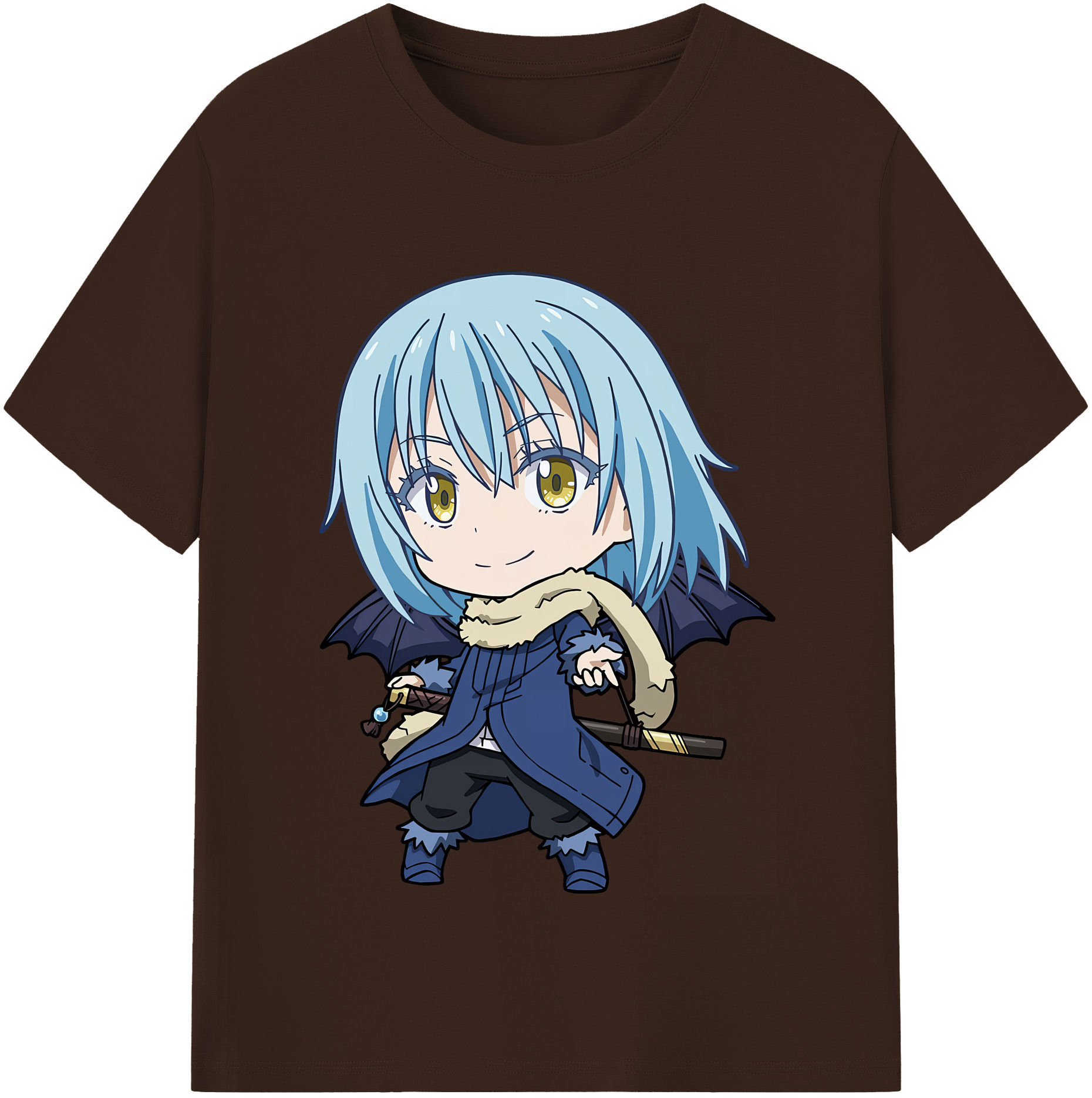 （画像用） 転スラ Regarding Reincarnated to Slime 綿100％半袖Tシャツ（フロントプリント）