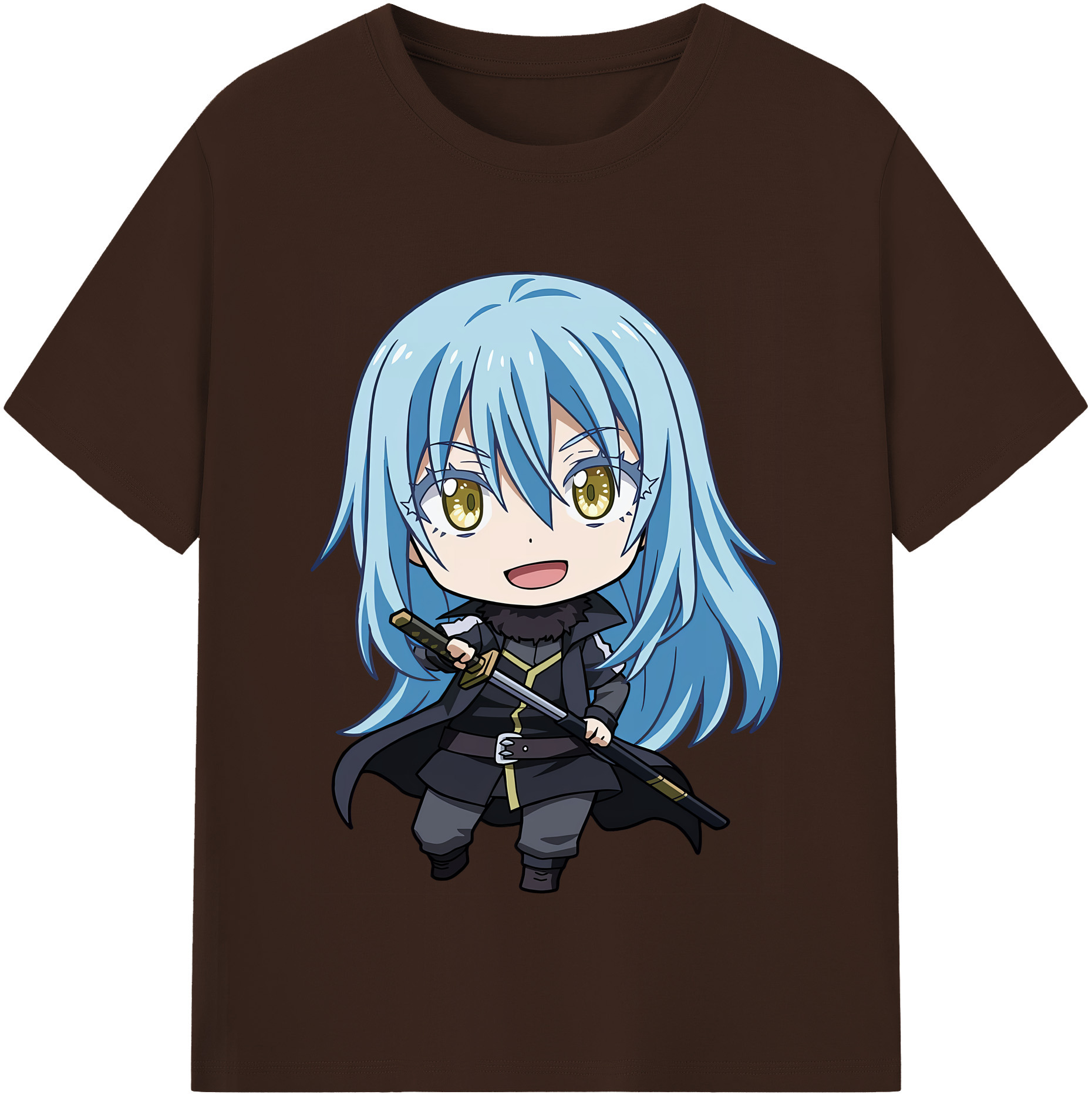 （画像用） 転スラ Regarding Reincarnated to Slime 綿100％半袖Tシャツ（フロントプリント）