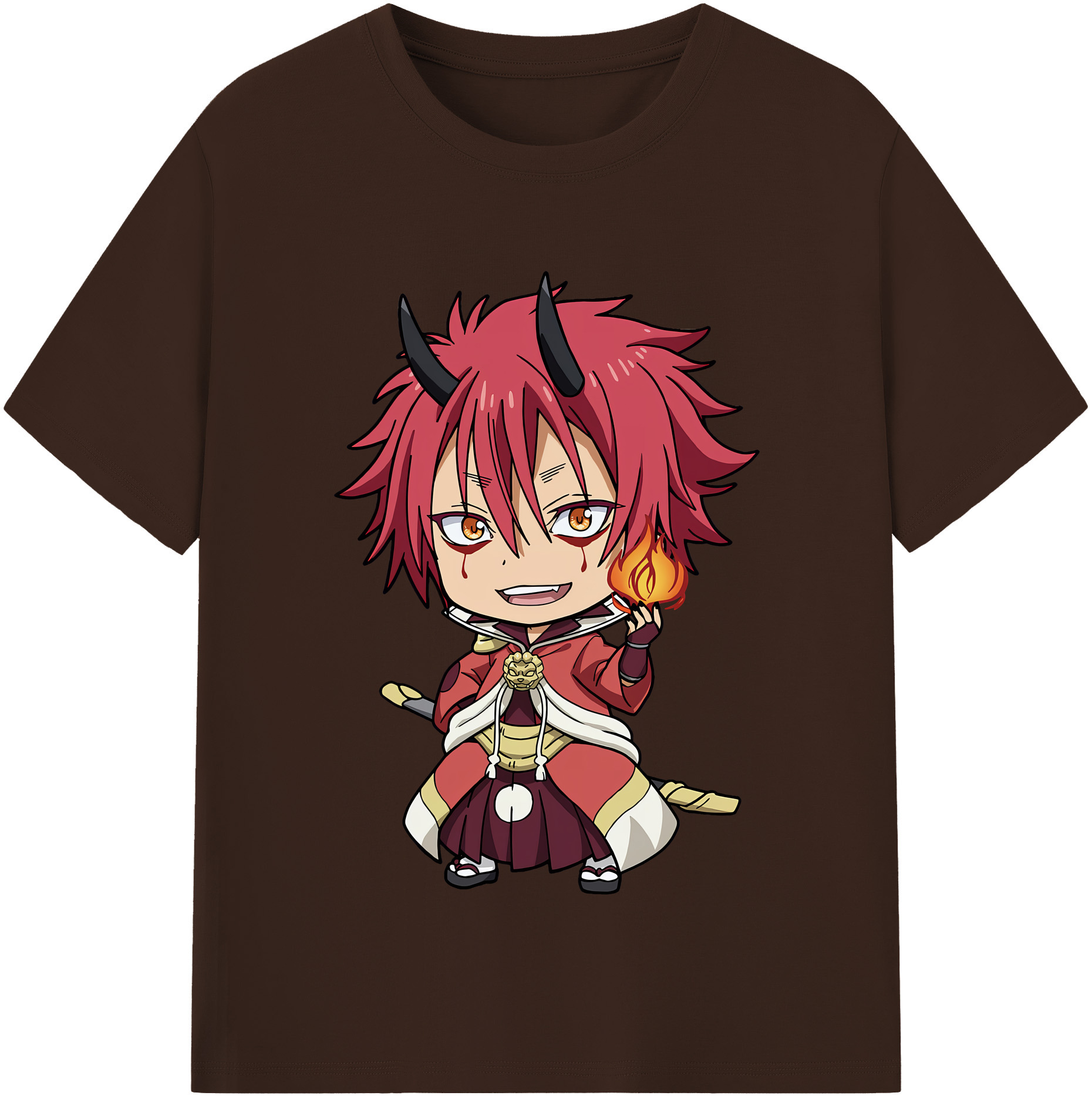 （画像用） 転スラ Regarding Reincarnated to Slime 綿100％半袖Tシャツ（フロントプリント）