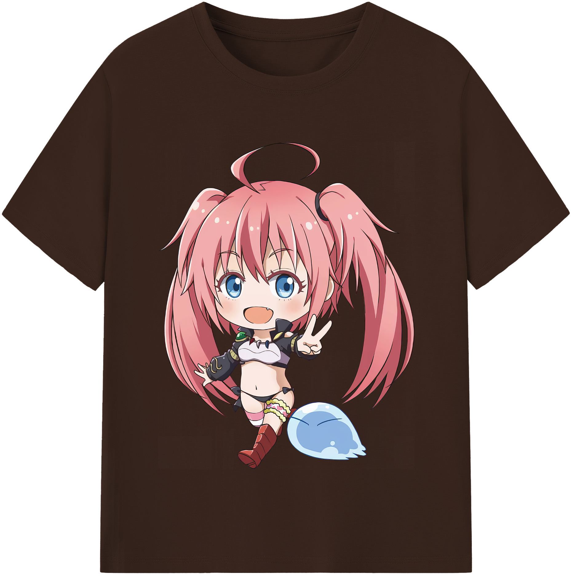 （画像用） 転スラ Regarding Reincarnated to Slime 綿100％半袖Tシャツ（フロントプリント）